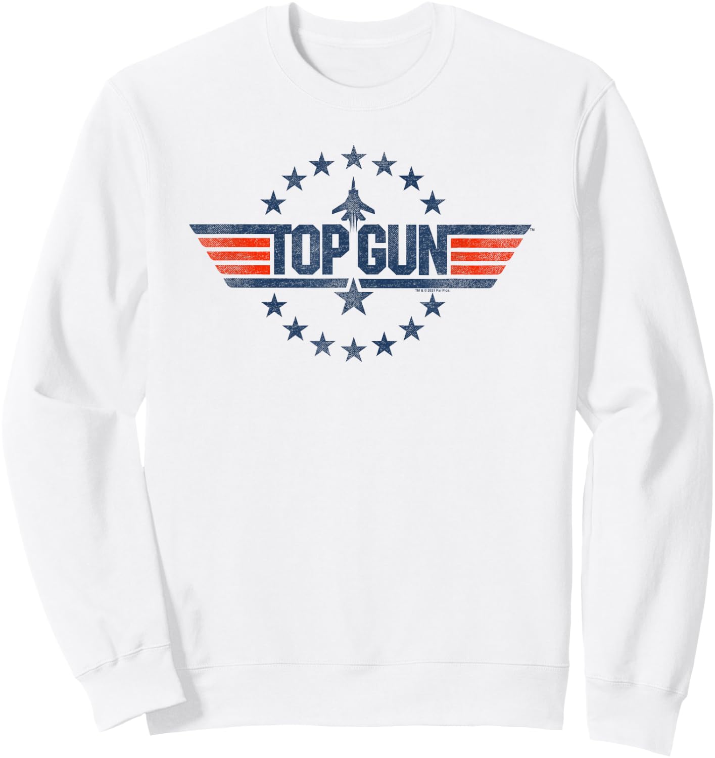 Top Gun Star Logo Sweatshirt - Sweatshirt | White