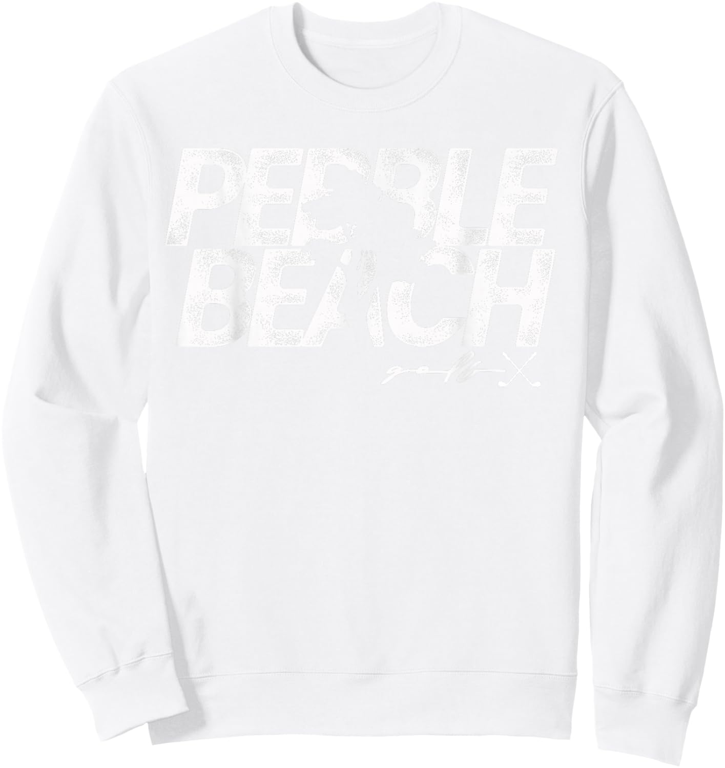 Pebble Beach Golf | Cypress Tree Sweatshirt - Sweatshirt | White