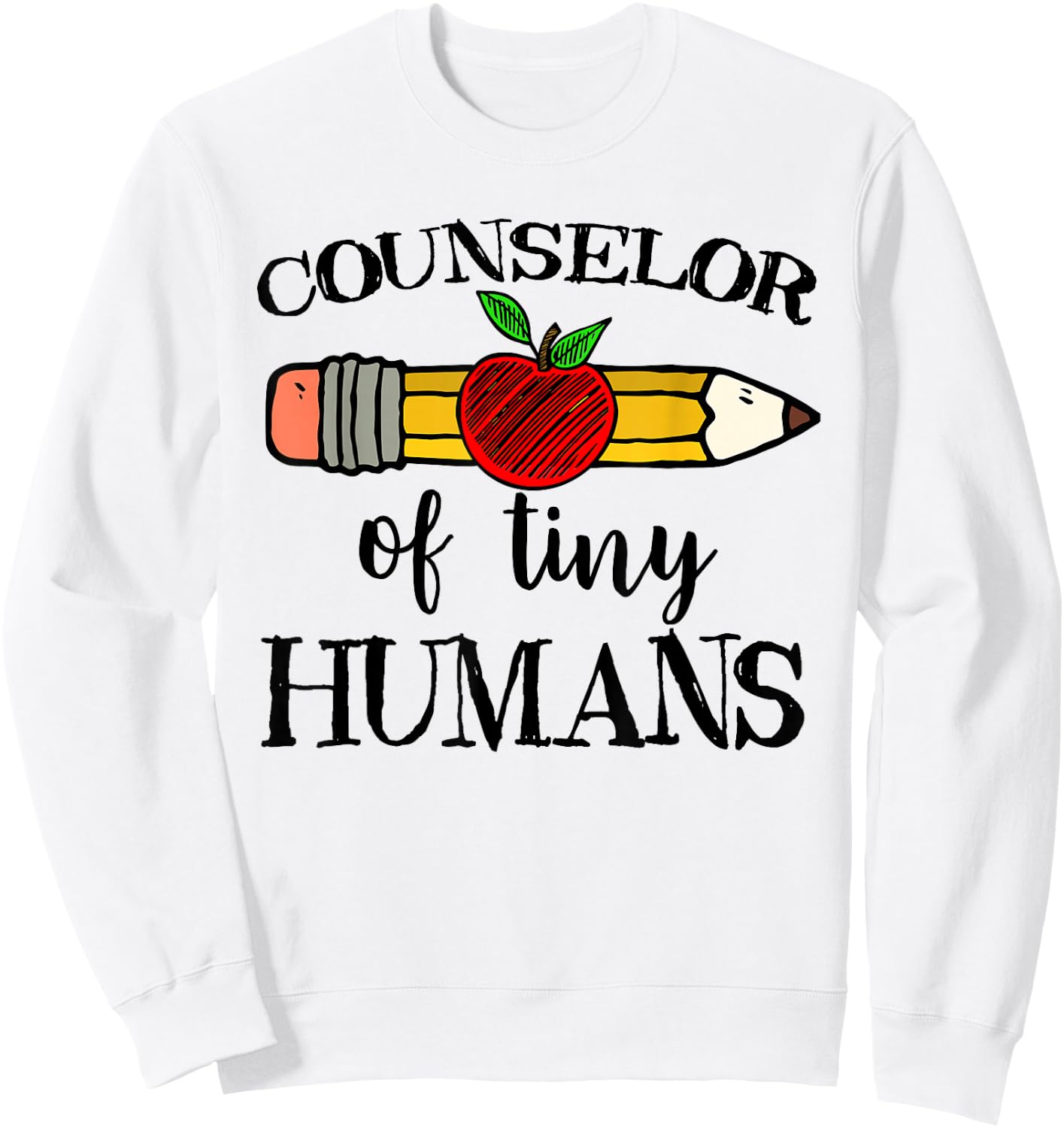 School Counselor of Tiny Humans Back To School Guidance Team Sweatshirt - Sweatshirt | White