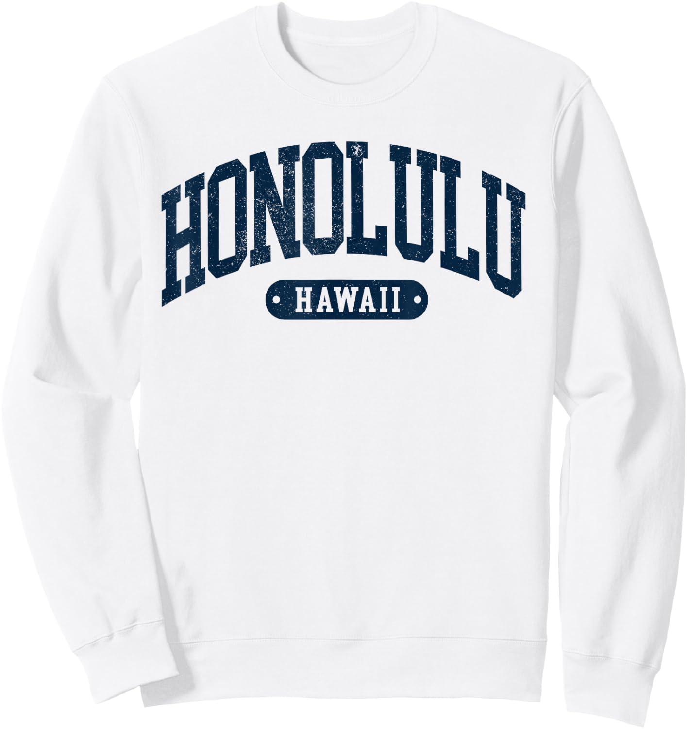 Vintage Honolulu Hawaii Oahu Souvenir Kids Sweatshirt - Sweatshirt | White