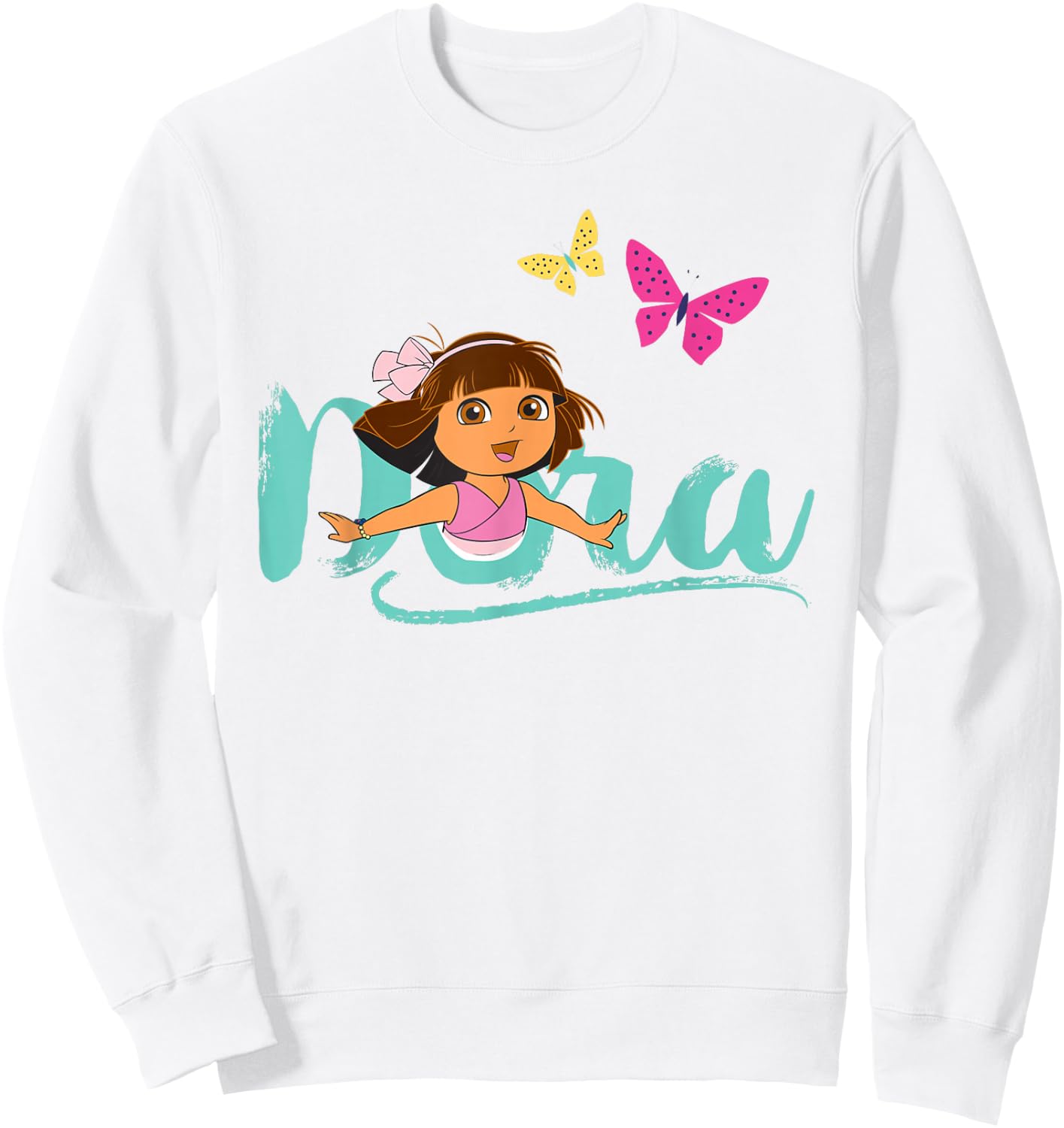 Dora the Explorer with Butterflies Sweatshirt - Sweatshirt | White