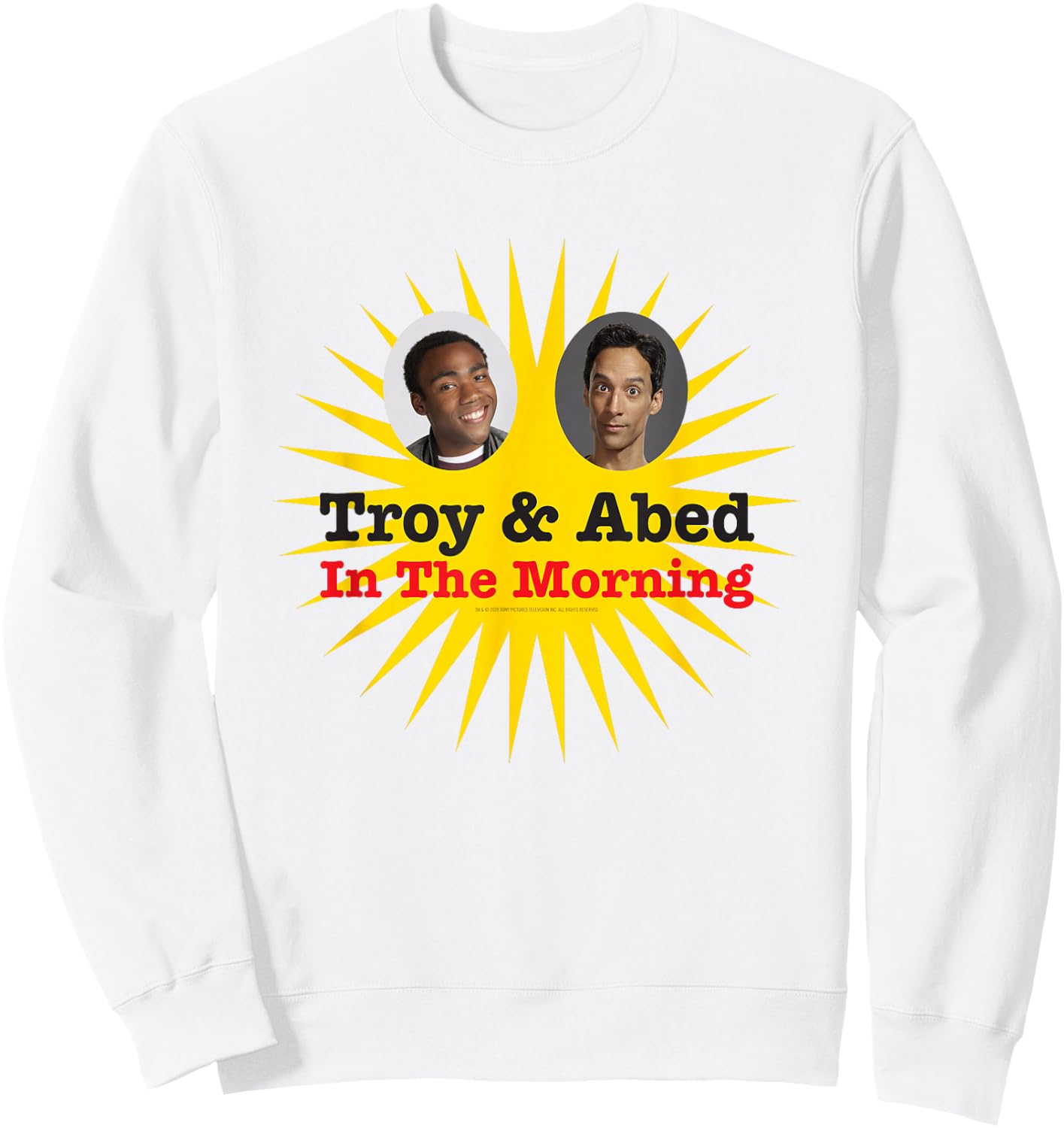 Community Troy & Abed in The Morning Sweatshirt - Sweatshirt | White