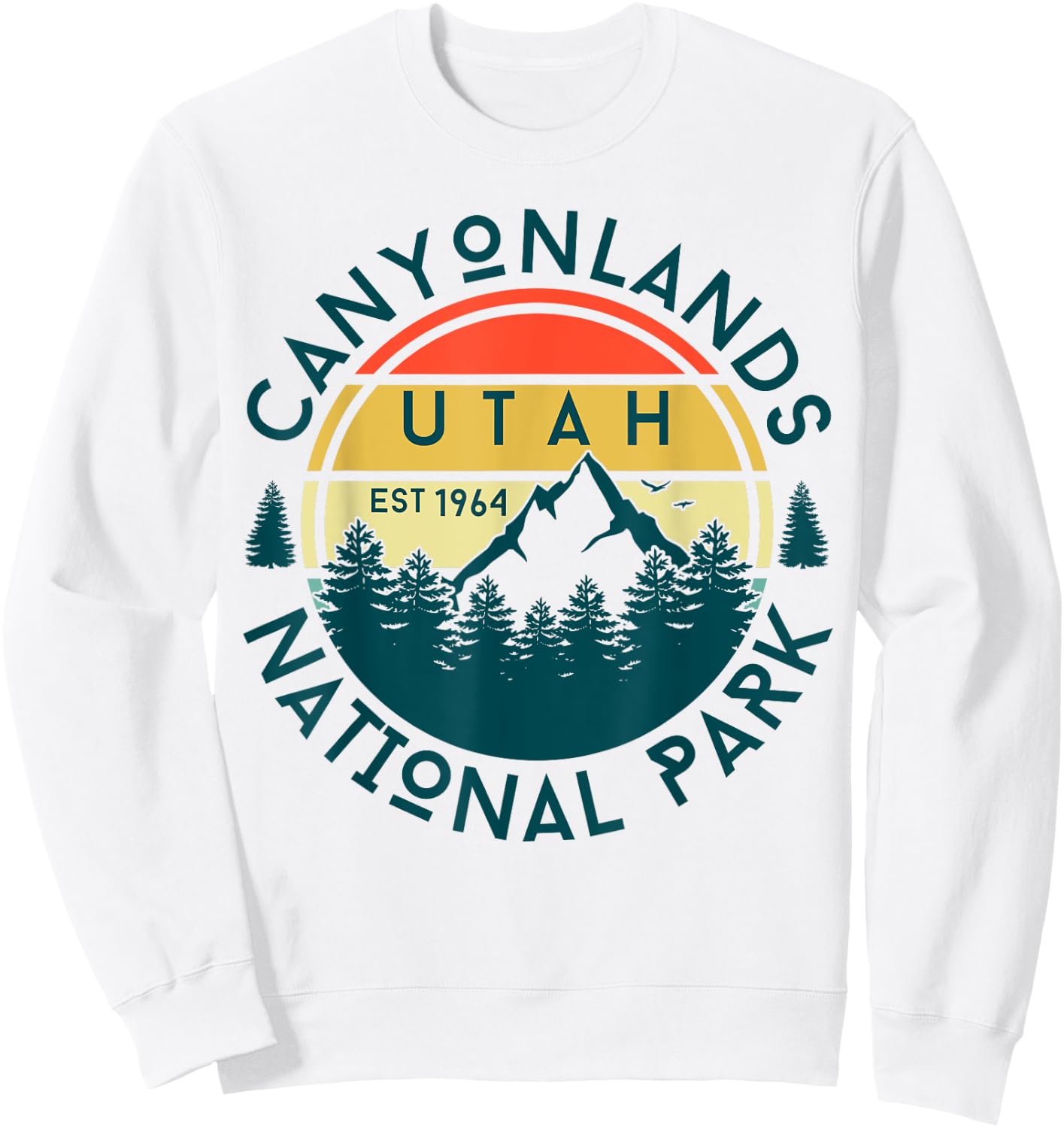 Canyonlands National Park Utah Hiking Nature Outdoors Sweatshirt - Sweatshirt | White