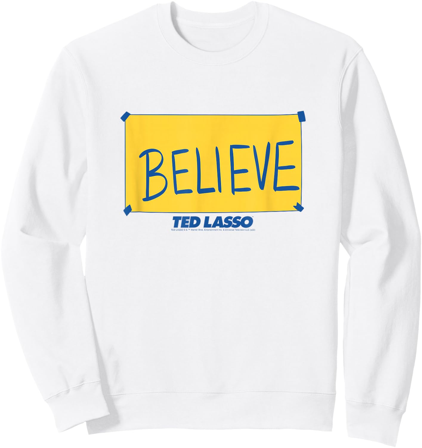 Ted Lasso Believe Sign Sweatshirt - Sweatshirt | White