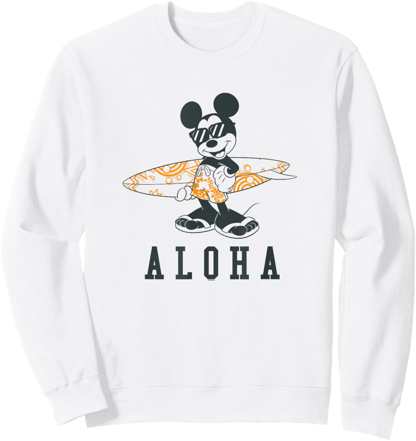 Mickey Mouse - Aloha Surf Sweatshirt - Sweatshirt | White
