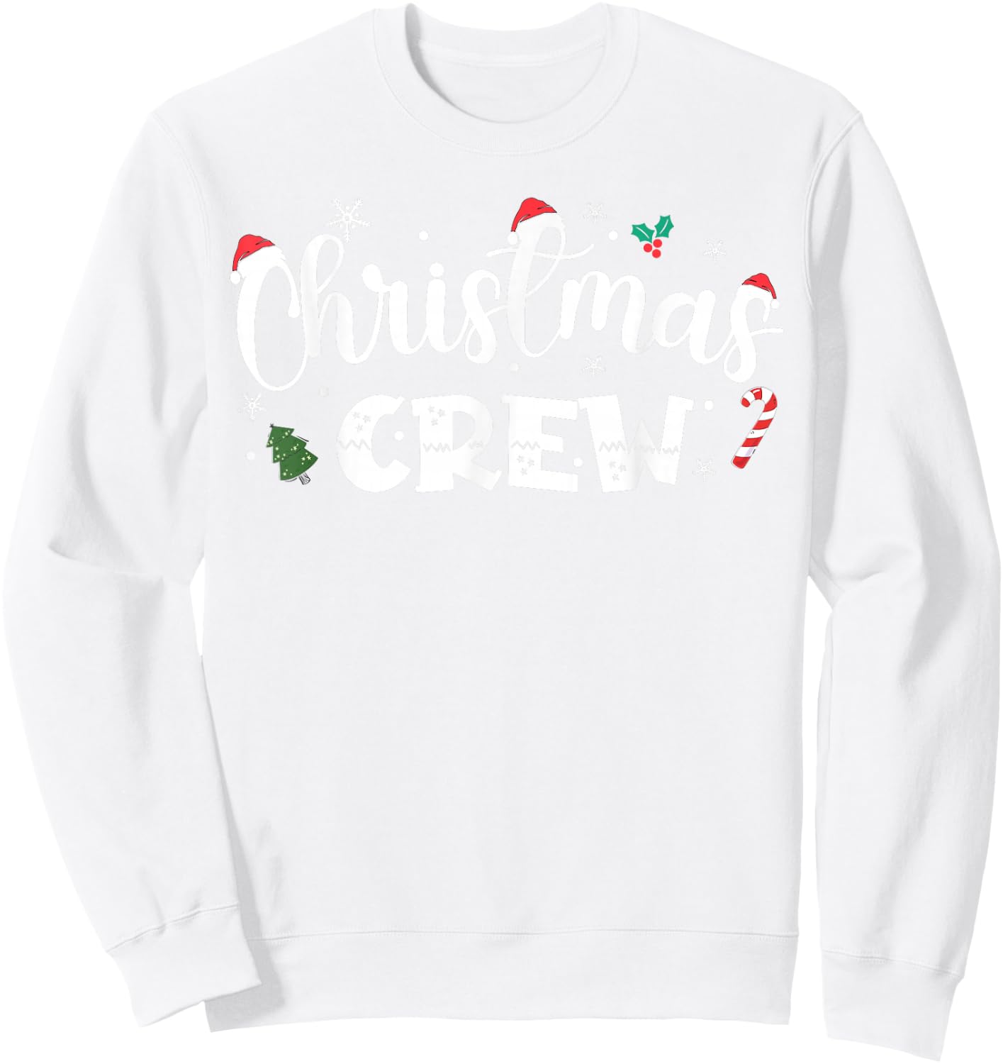 Christmas Crew Santa Family Matching Group Xmas Boys Men Sweatshirt - Sweatshirt | White