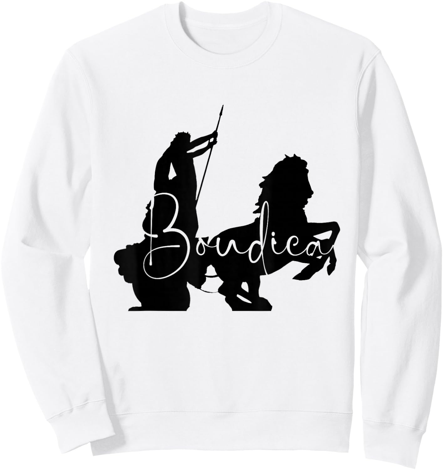 Queen Boudica by MolinArt Sweatshirt - Sweatshirt | White
