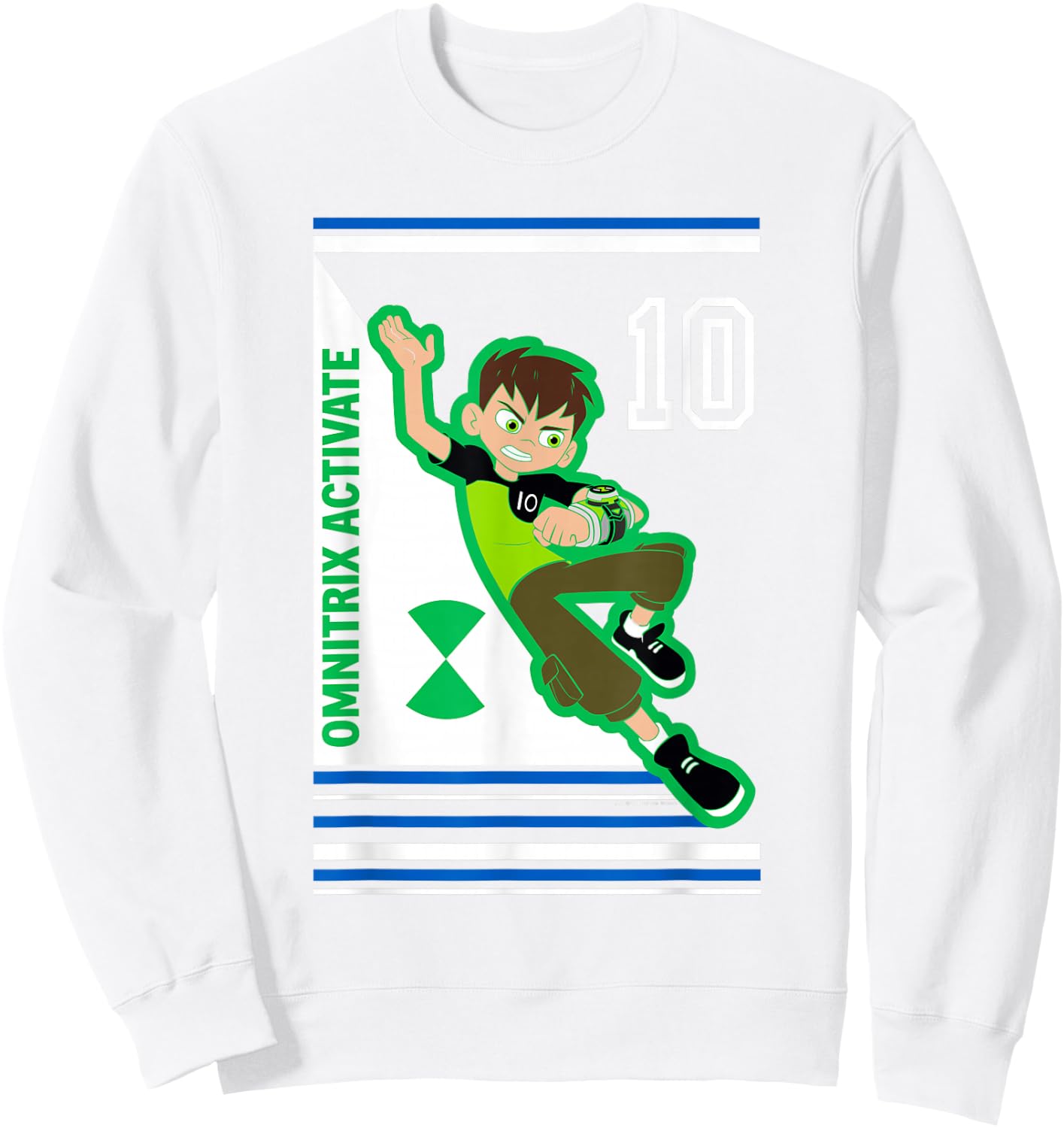 Ben 10 Omnitrix Activate Sweatshirt - Sweatshirt | White