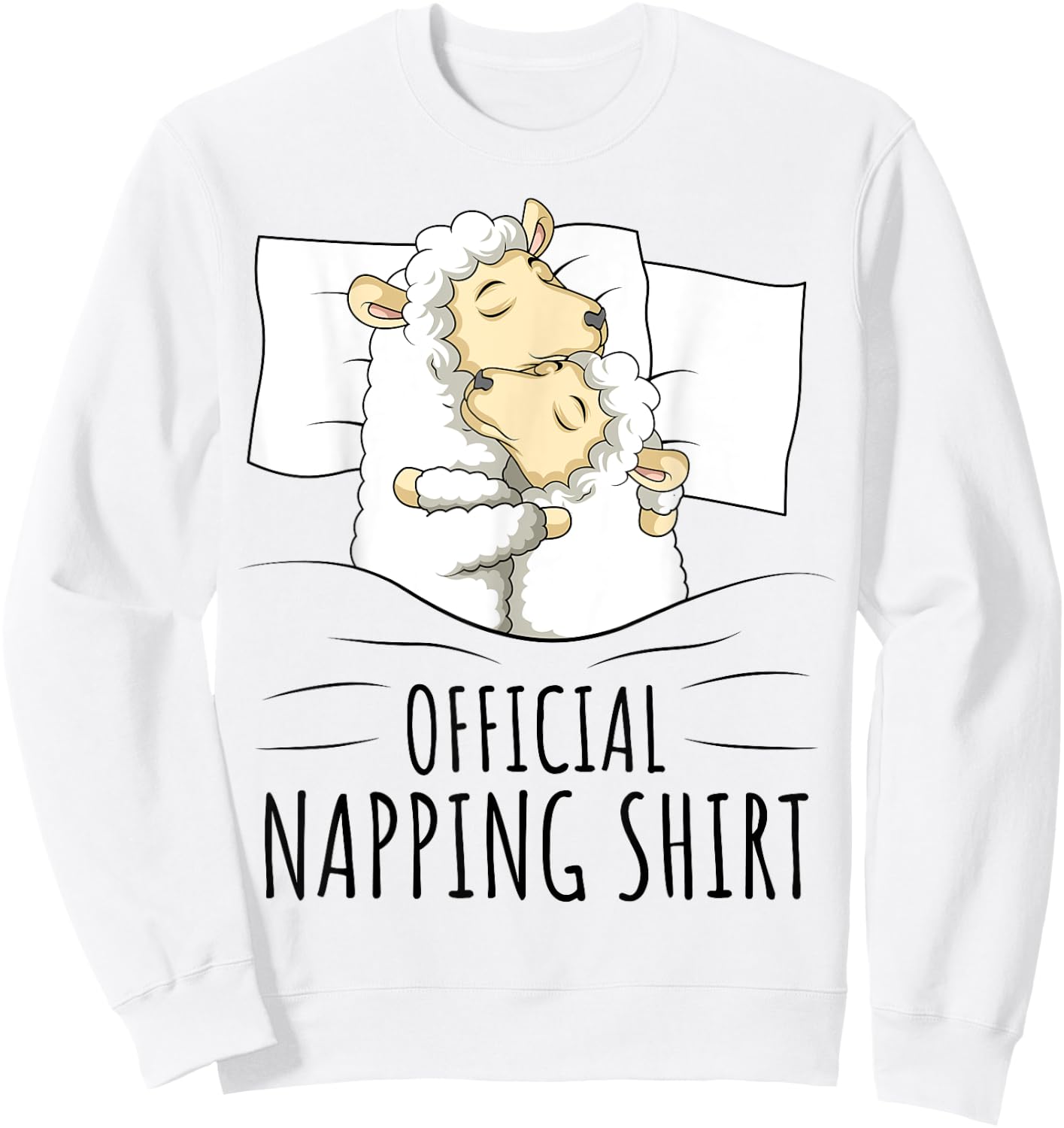 Sleeping Sheep Official Napping Sweatshirt - Sweatshirt | White