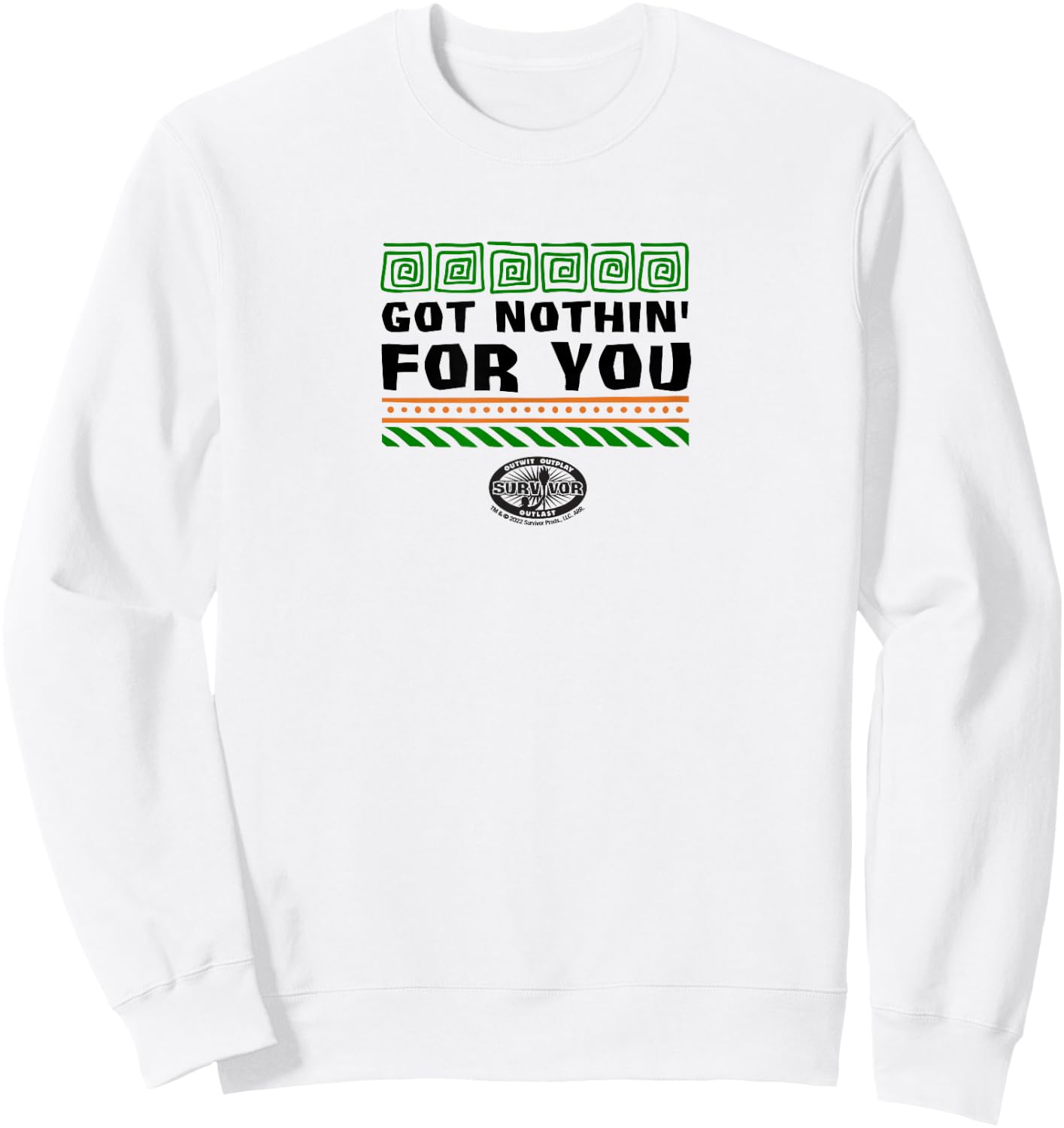 Got Nothin' For You Sweatshirt - Sweatshirt | White