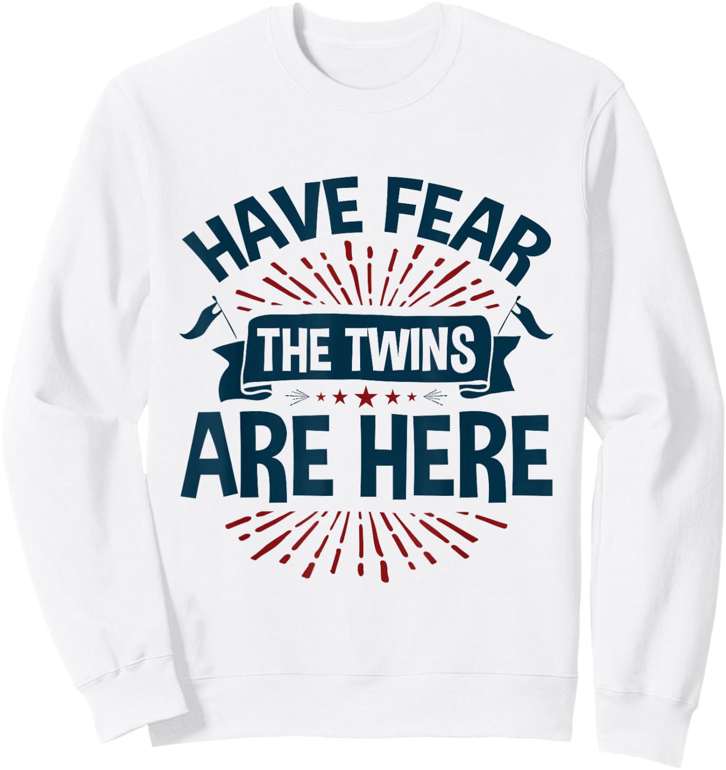 Twin Teens Fraternal Identical Matching Twins Are Here Sweatshirt - Sweatshirt | White