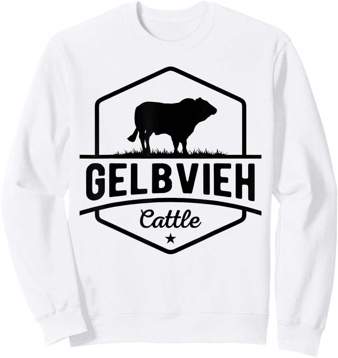 Cow Farmer - Gelbvieh Cattle Sweatshirt - Sweatshirt | White