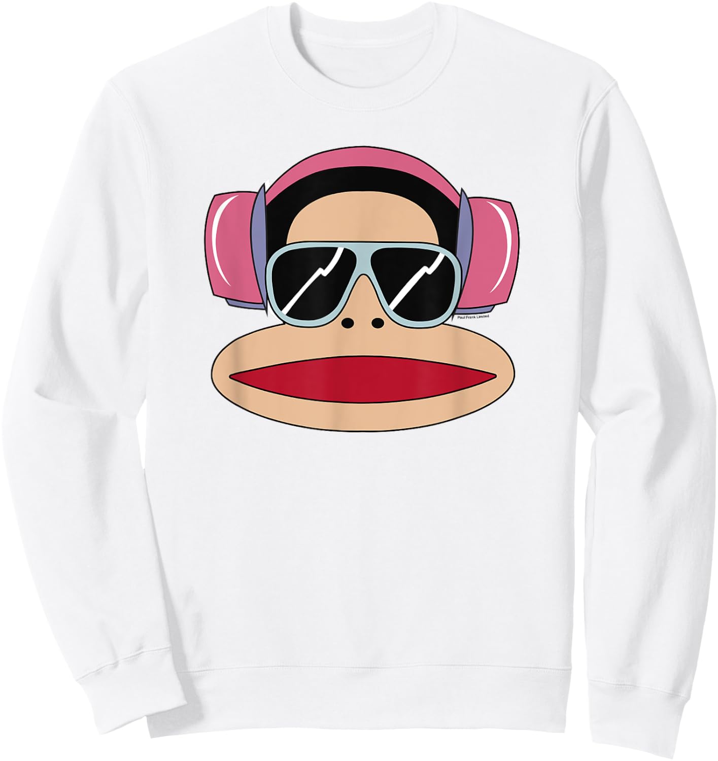 Paul Frank Julius Big Face Headphones Sweatshirt - Sweatshirt | White