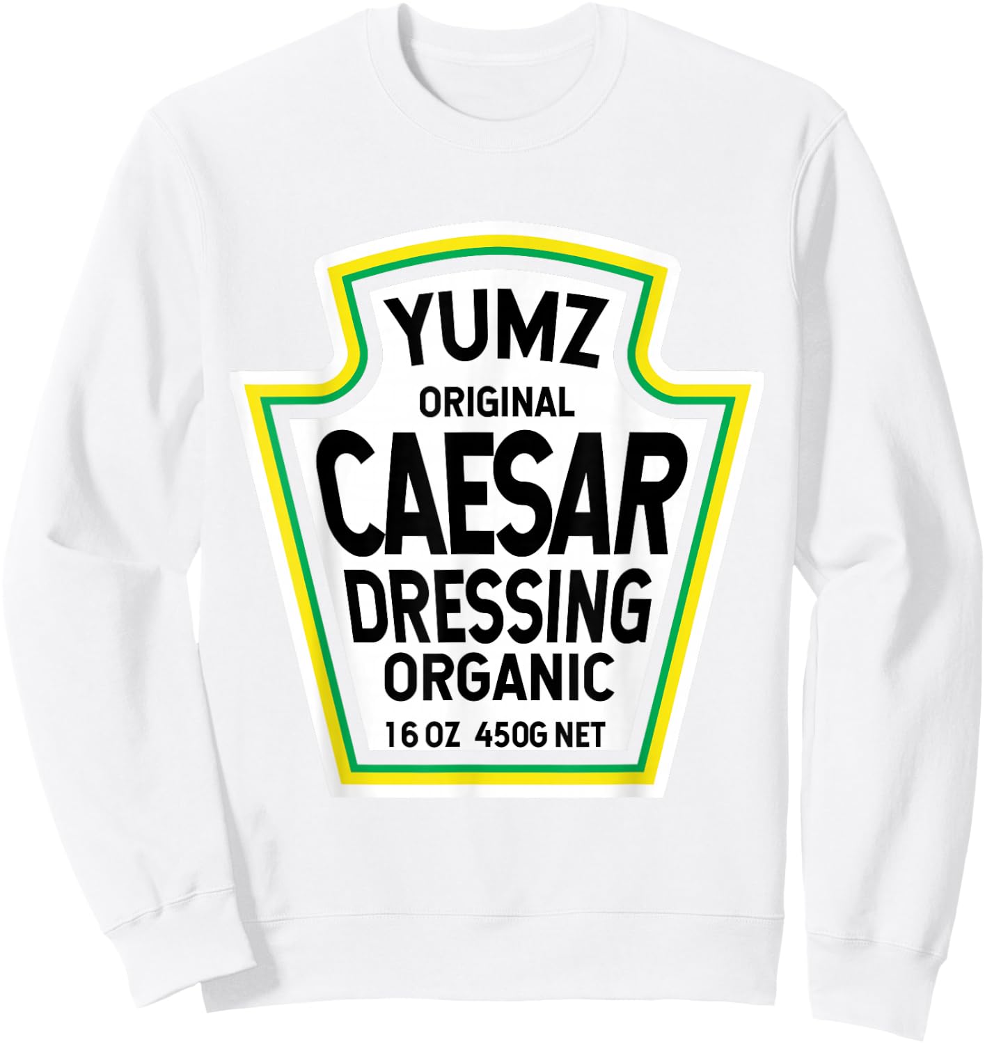 Caesar Dressing Salad Easy Halloween Costume Matching Group Sweatshirt - Sweatshirt | White