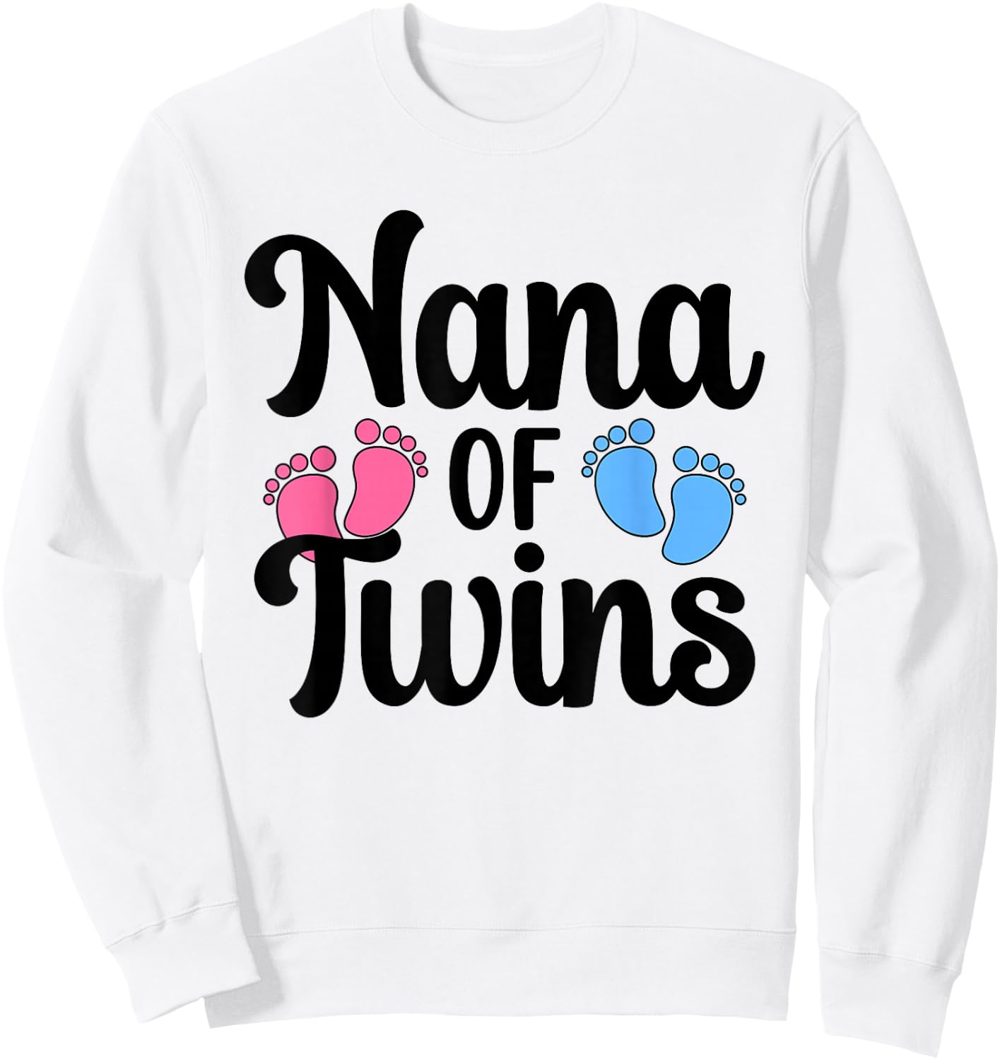 Nana Of Twins Proud Twin Nana Grandma Sweatshirt - Sweatshirt | White