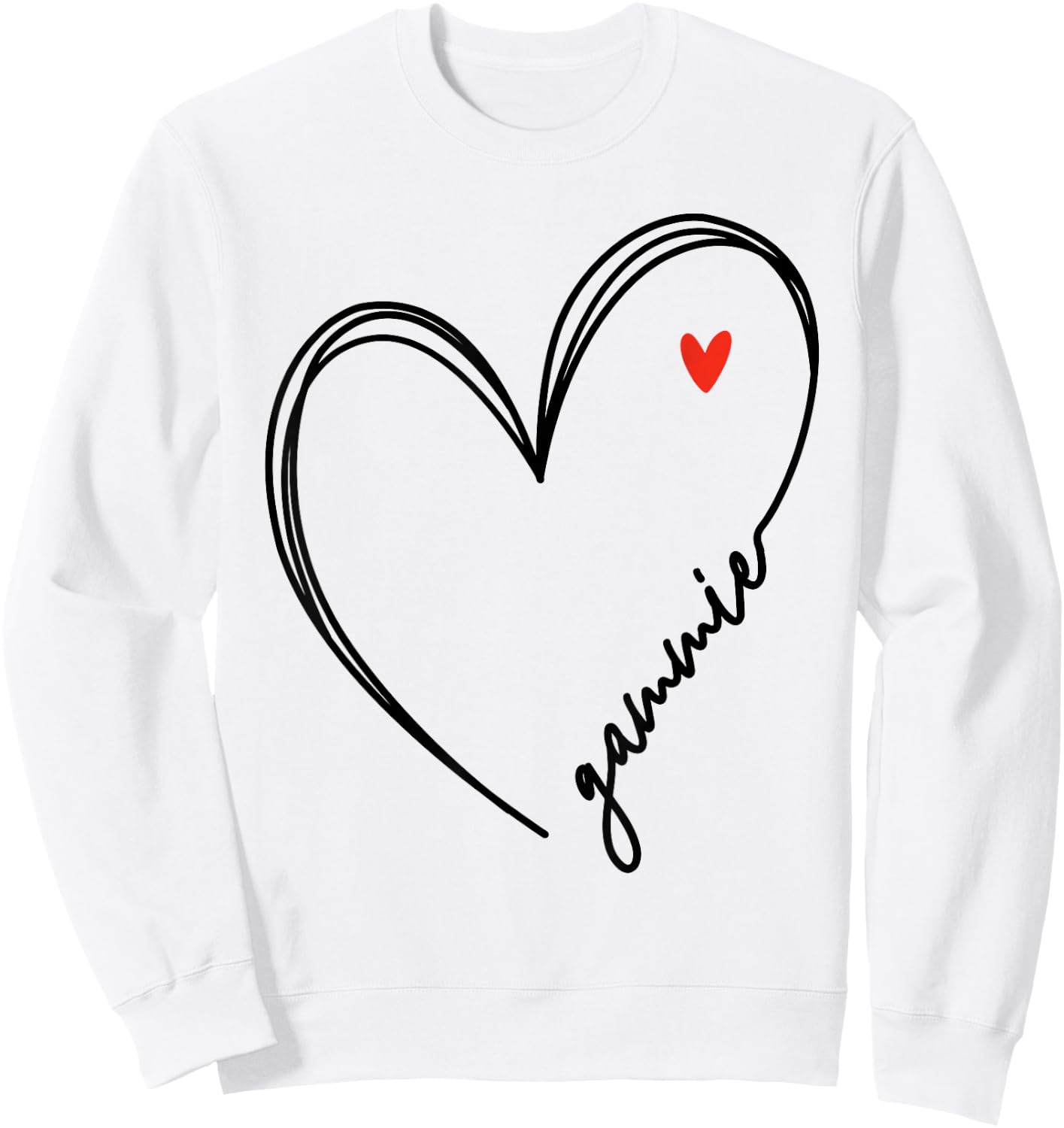 Cute Gammie With Heart Girl Women Mom Mother Sweatshirt - Sweatshirt | White