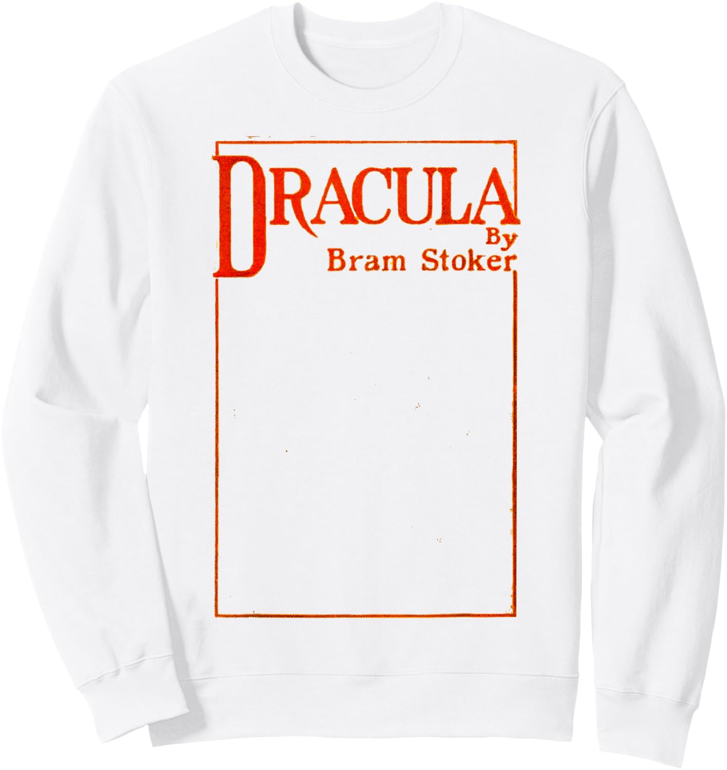 Dracula Bram Stoker Vintage Book Cover Sweatshirt - Sweatshirt | White
