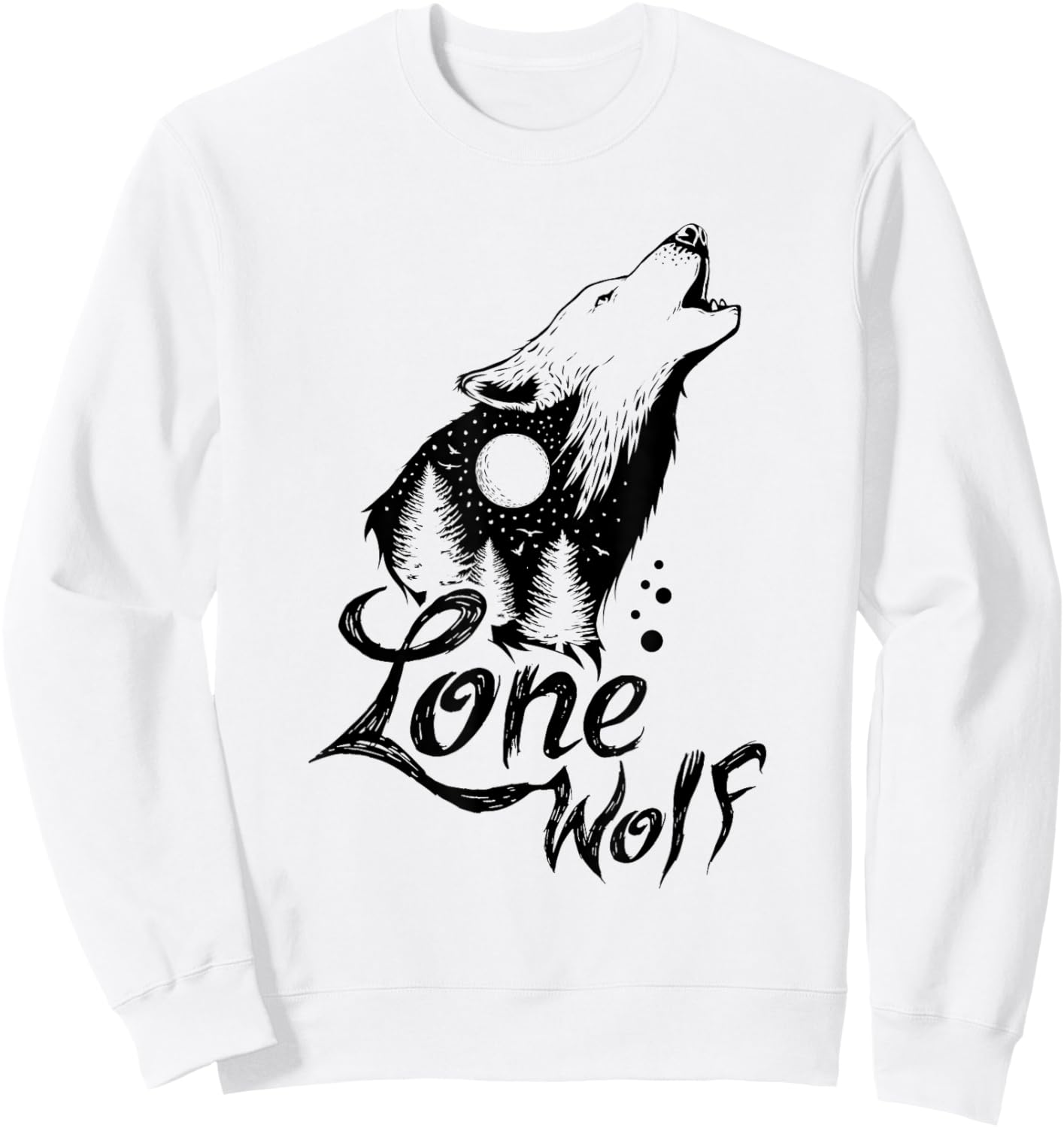 Lone Wolf Sweatshirt - Sweatshirt | White