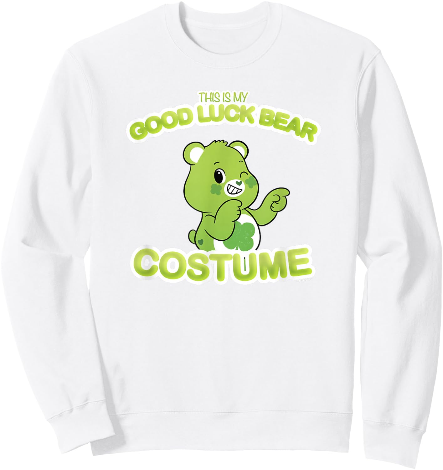 Care Bears Halloween This is My Good Luck Bear Costume Sweatshirt - Sweatshirt | White