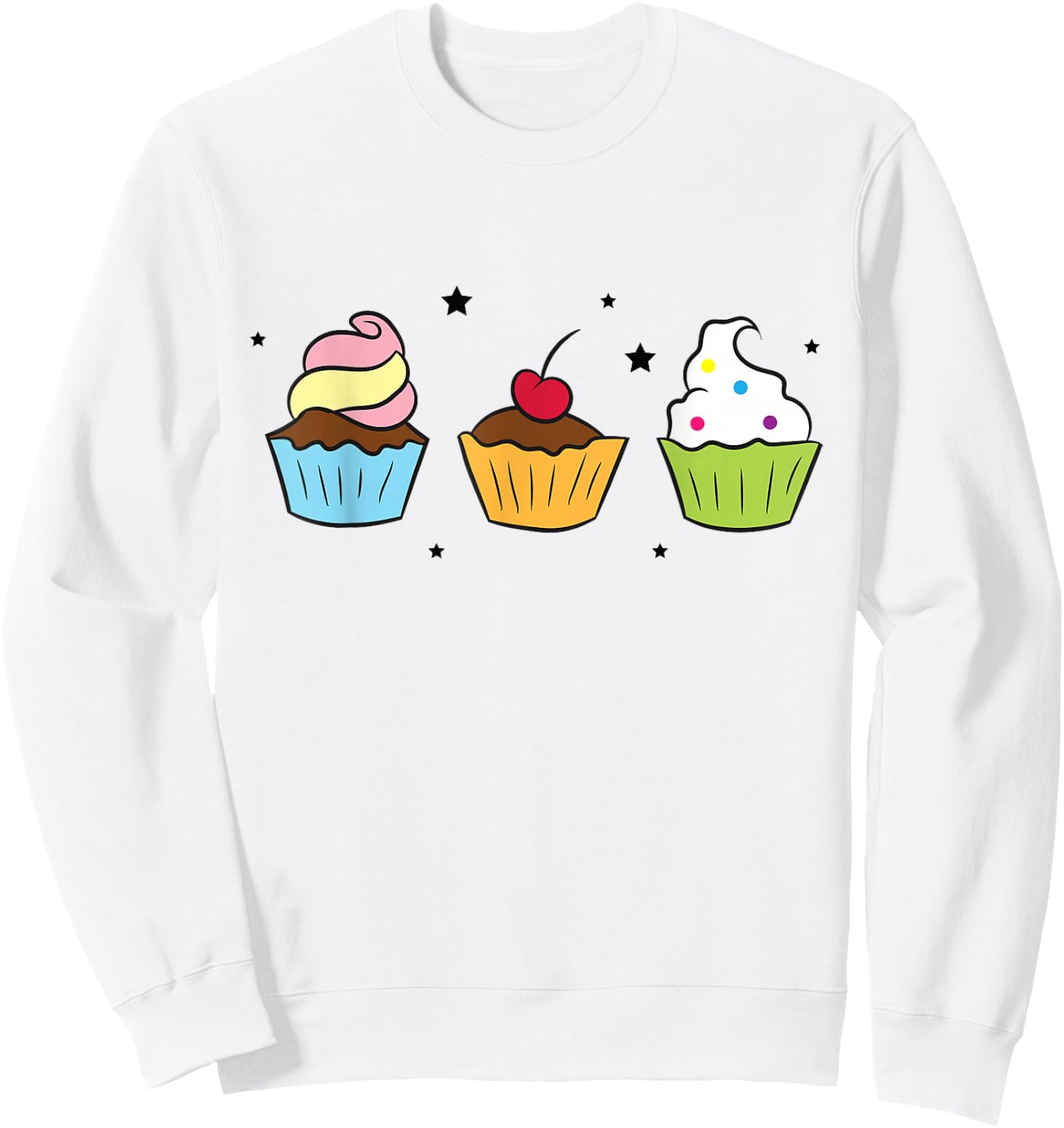 Cupcakes Baking Cupcakes Sweet Cupcakes Baker Sweatshirt - Sweatshirt | White