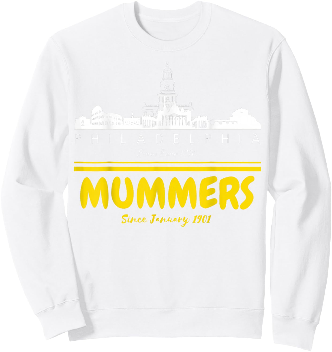 Mummers Day New Years Shirt Funny Gifts Sweatshirt - Sweatshirt | White