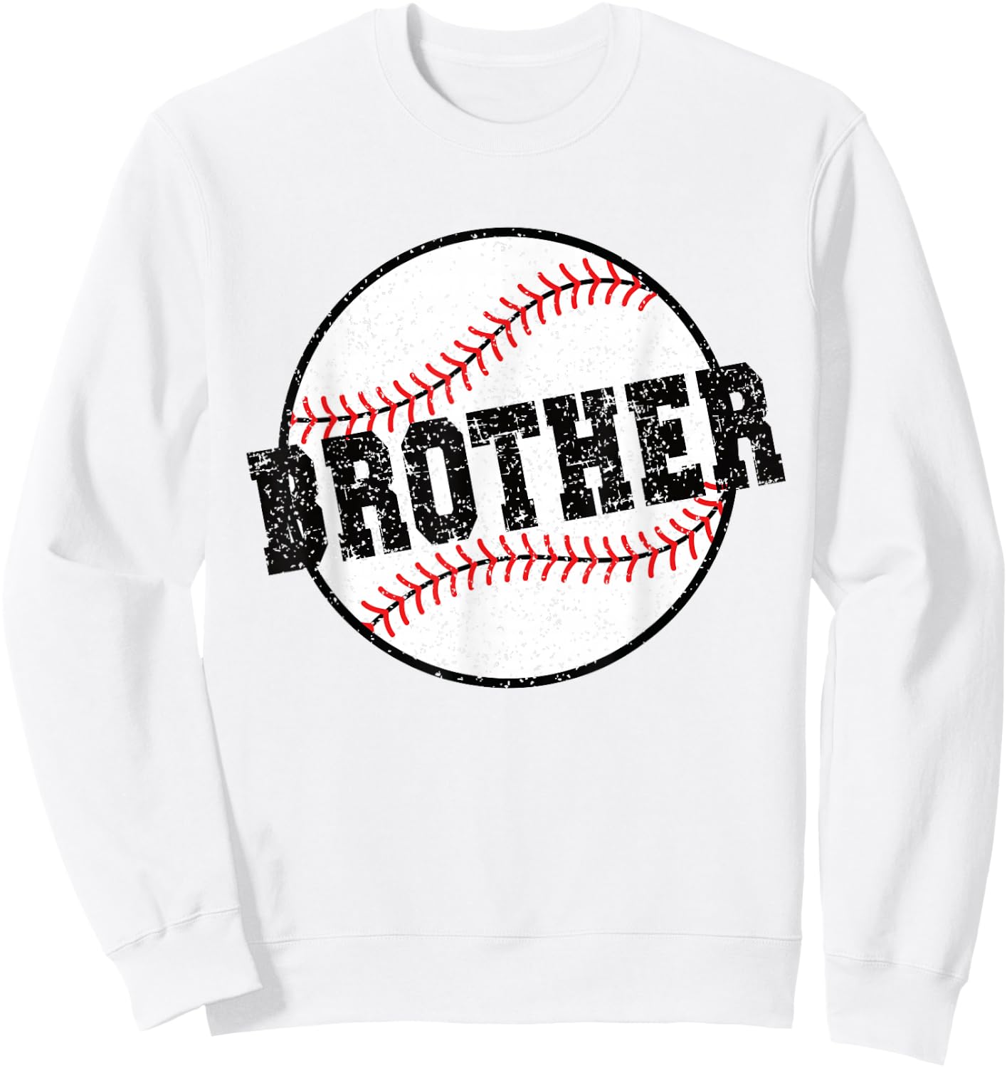 Baseball Brother Of A Baseball Player Brother Sweatshirt - Sweatshirt | White