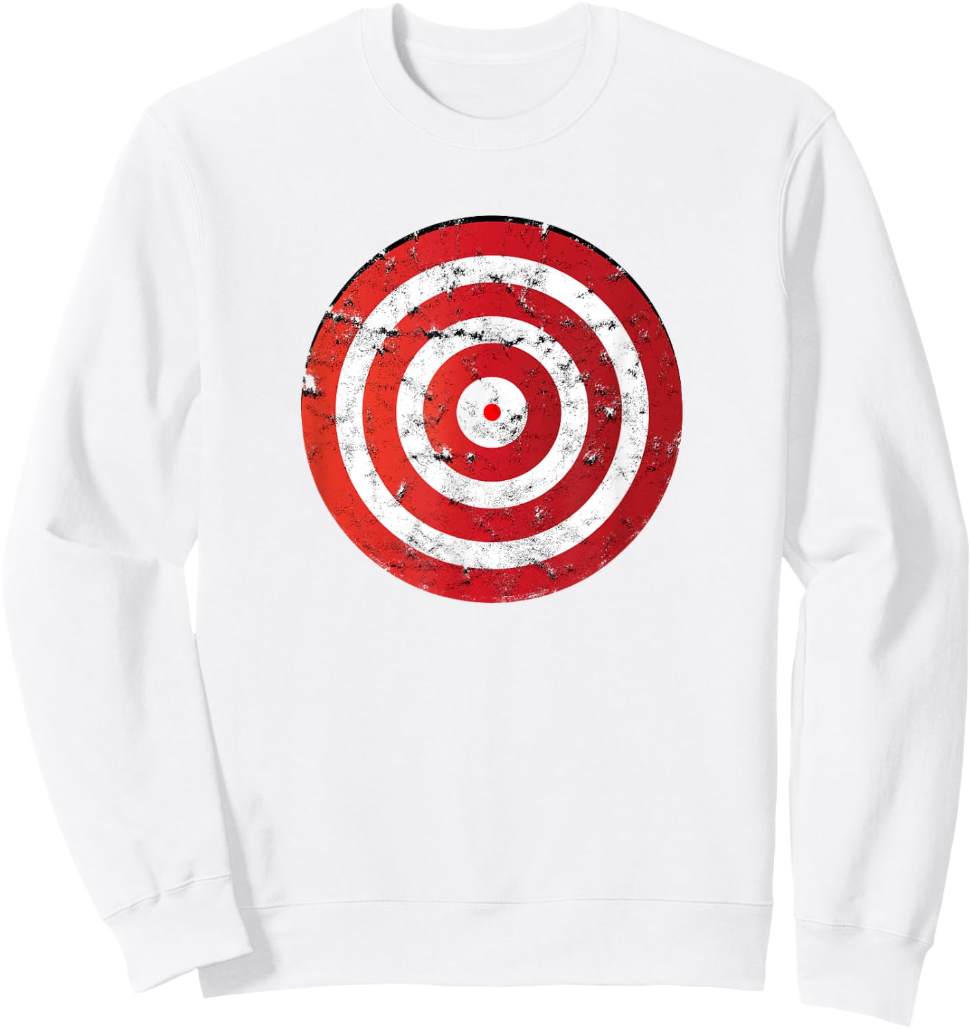 Vintage Bullseye Target Bulls Eye - Gun Shooting Range Sport Sweatshirt - Sweatshirt | White