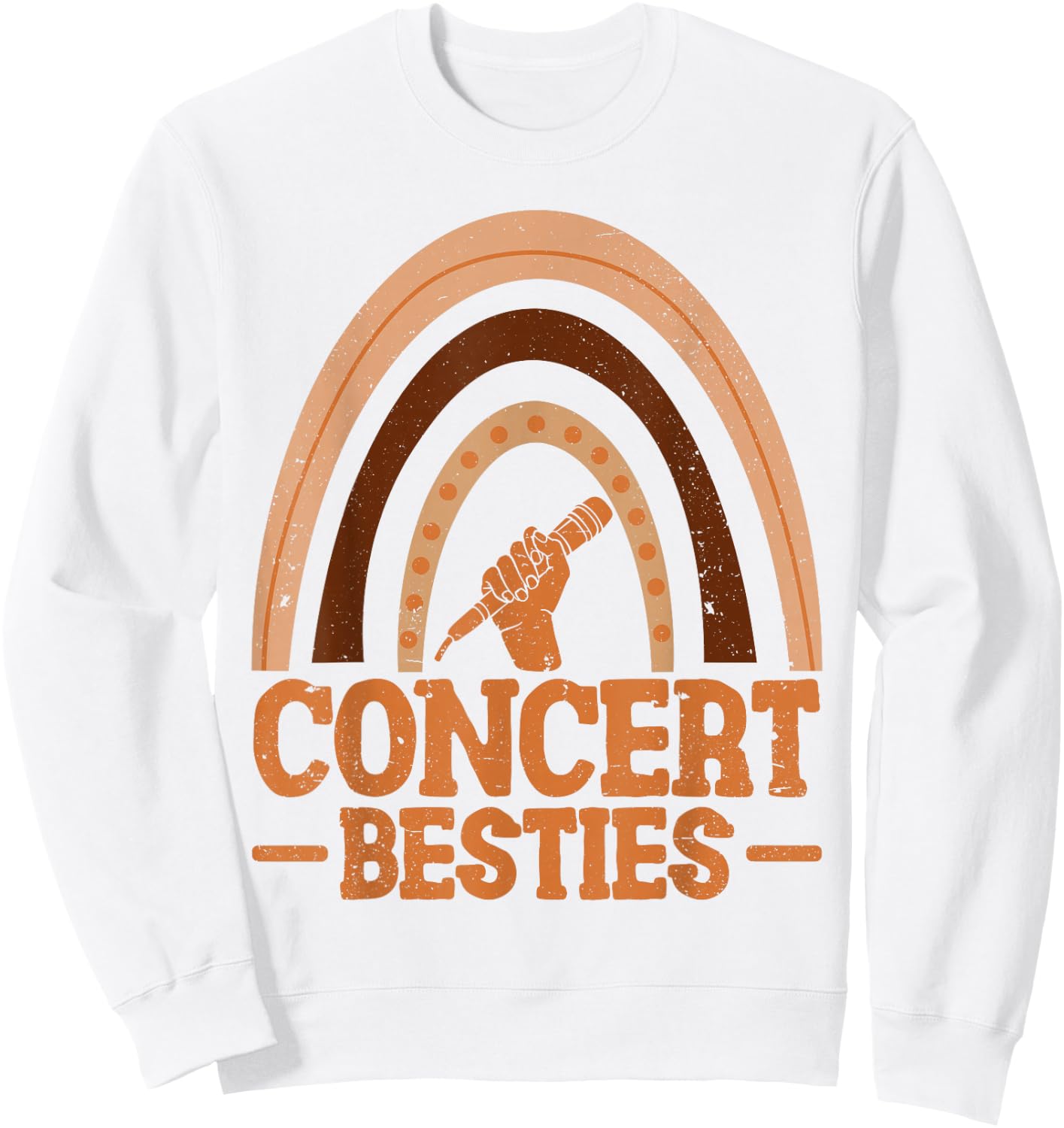 Concert Besties BFF Best Friends Bestie Sweatshirt - Sweatshirt | White