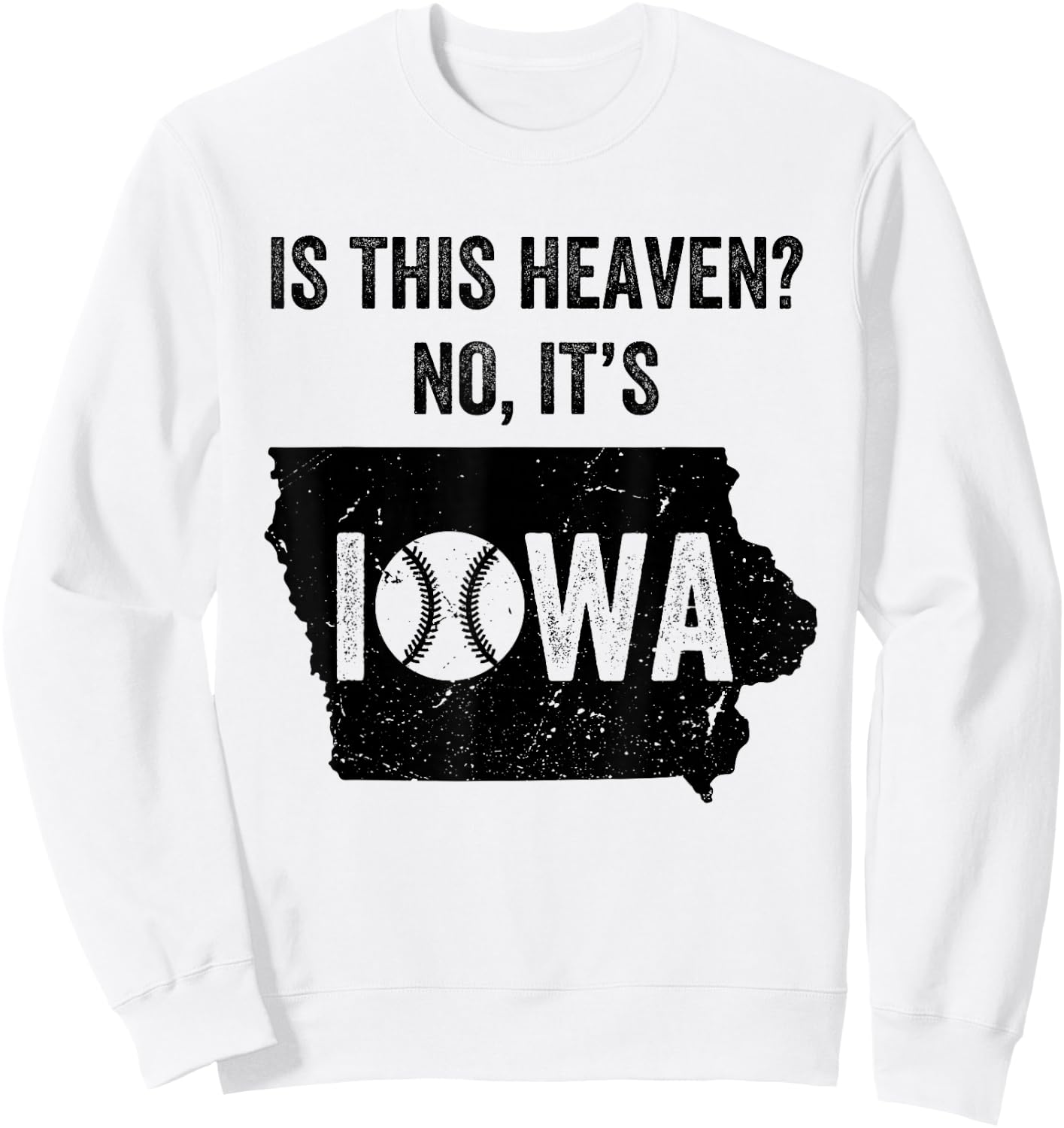is This Heaven No It's Iowa Vintage Field of Baseball Dreams Sweatshirt - Sweatshirt | White