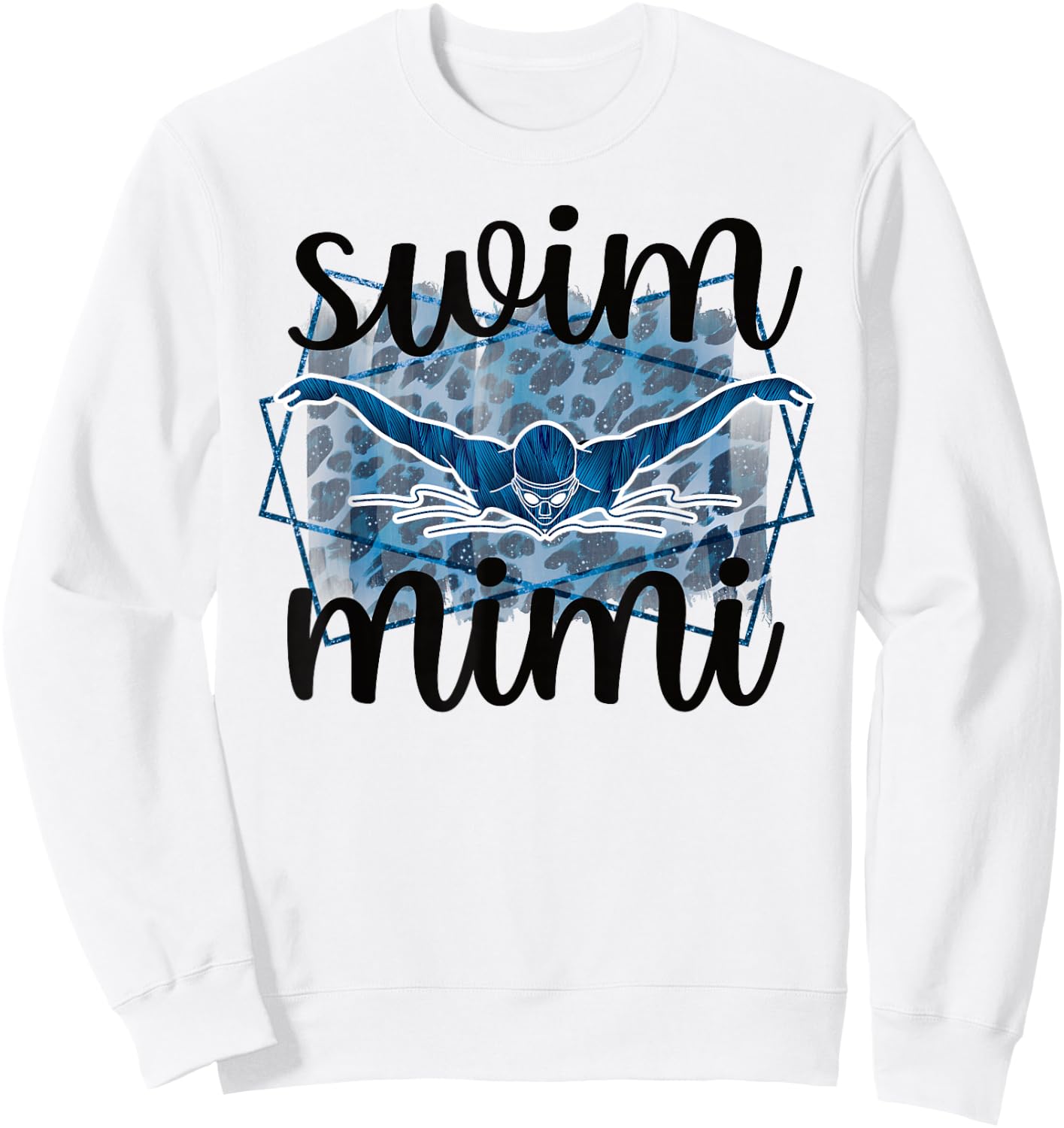 Proud Swim Mimi Of A Swimmer Mimi Grandma Sweatshirt - Sweatshirt | White