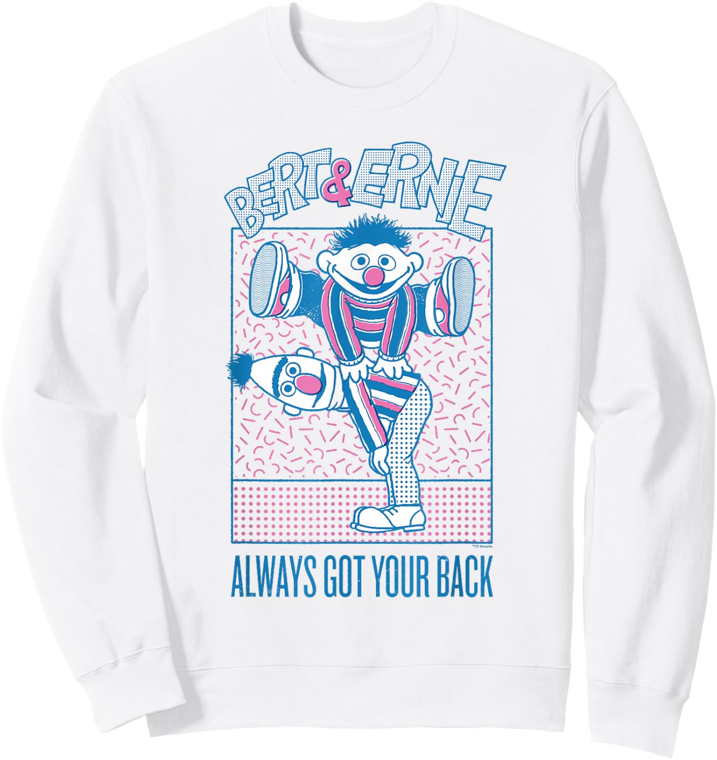 Sesame Street Bert and Ernie Always Got Your Back Sweatshirt - Sweatshirt | White