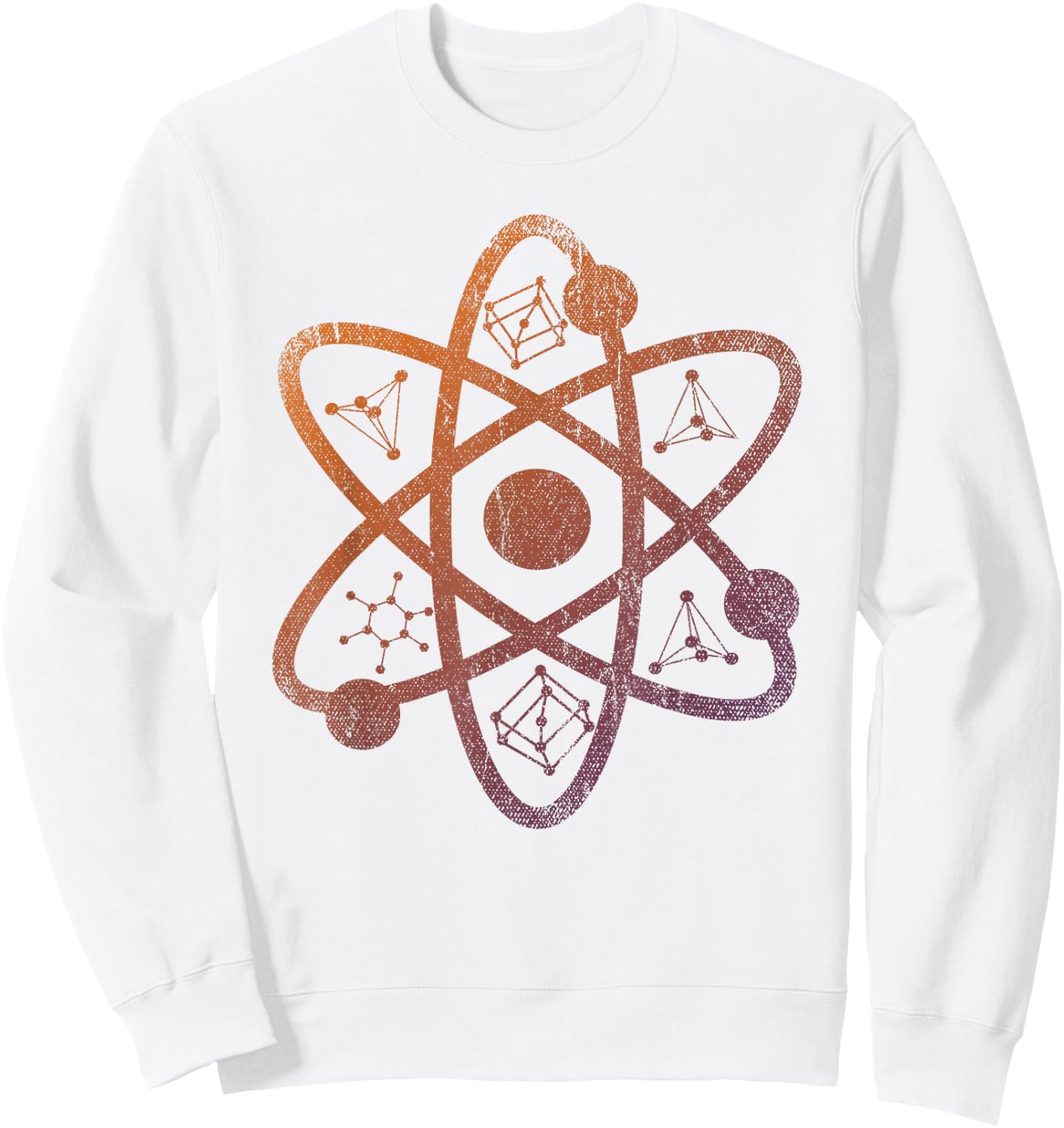 Atom Physicist Science Scientist Electrons Quantum Physics Sweatshirt - Sweatshirt | White
