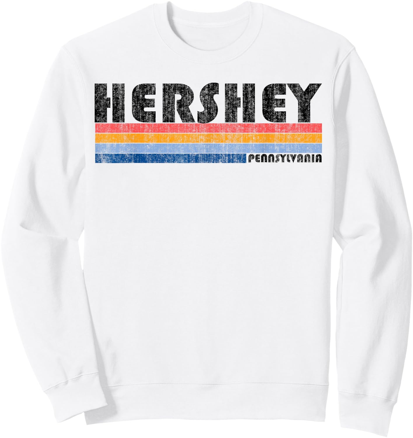 Vintage 1980s Style Hershey PA Sweatshirt - Sweatshirt | White