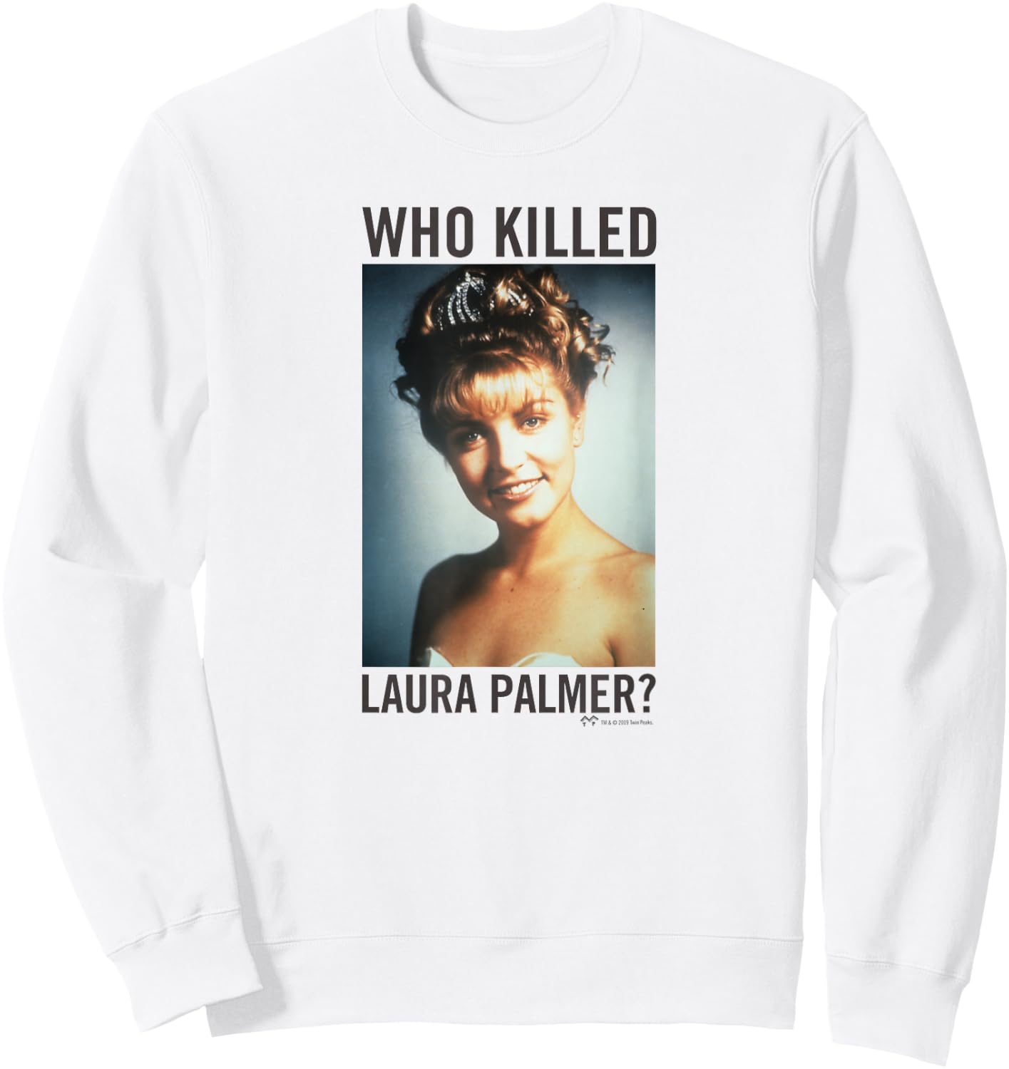 Twin Peaks Who Killed Laura Palmer? Sweatshirt - Sweatshirt | White