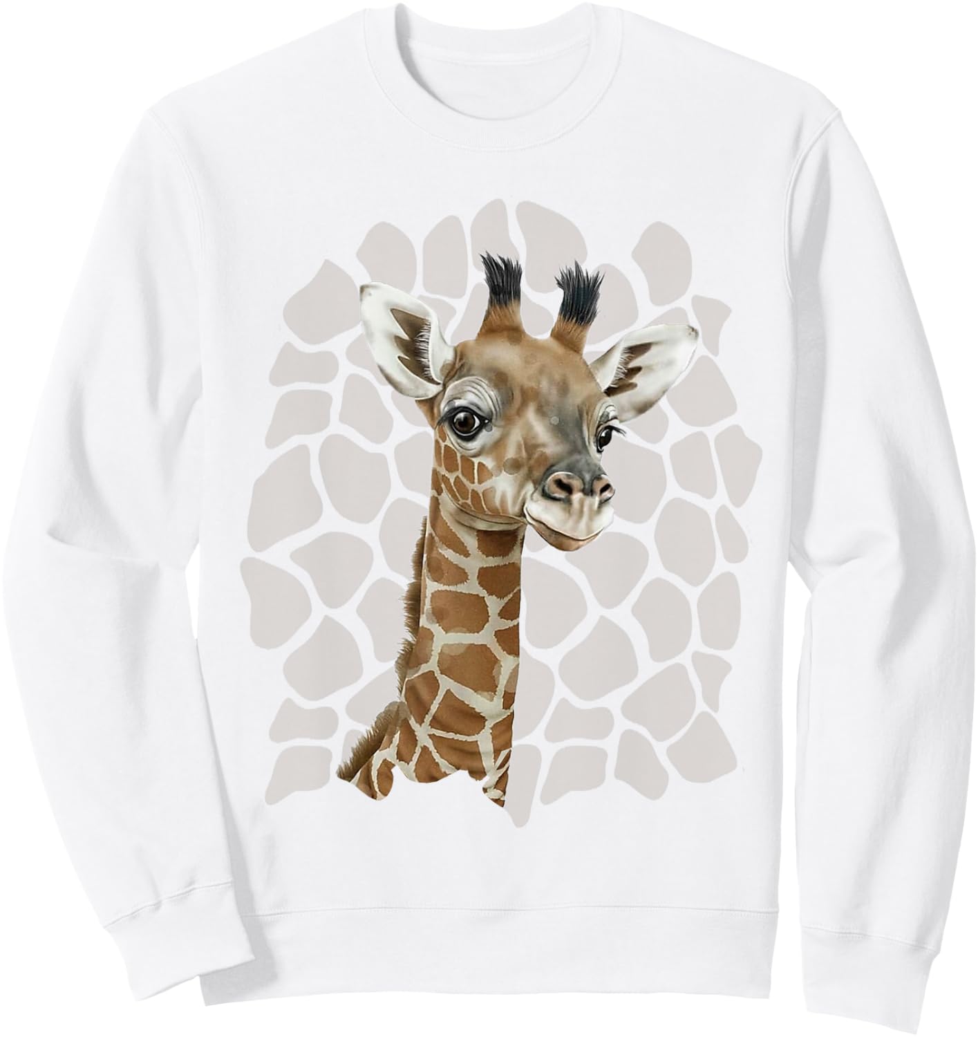 Love Giraffes Women Shirt Giraffe Lovers for Kids and Girls Sweatshirt - Sweatshirt | White