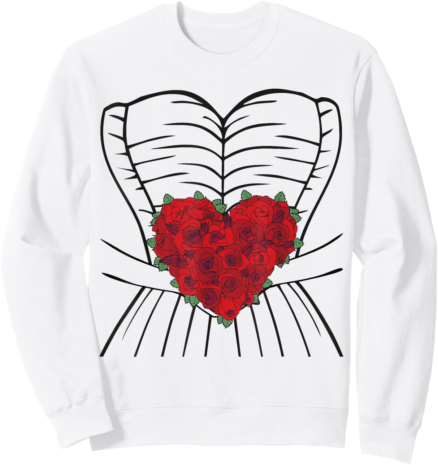 Wedding Dress Bride Funny Bridal Gown Marriage Cute Sweatshirt - Sweatshirt | White