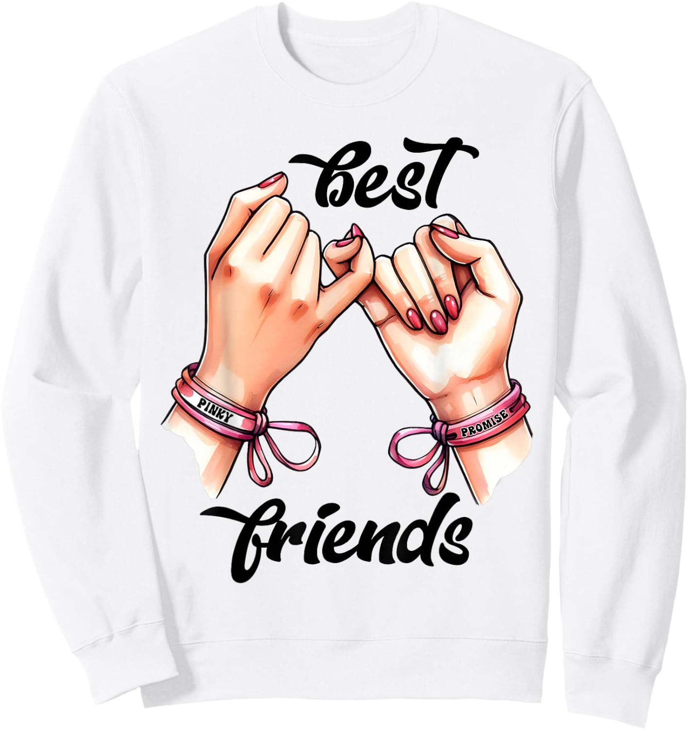 BFF Spirit Week Girls Besties Matching Sweatshirt - Sweatshirt | White