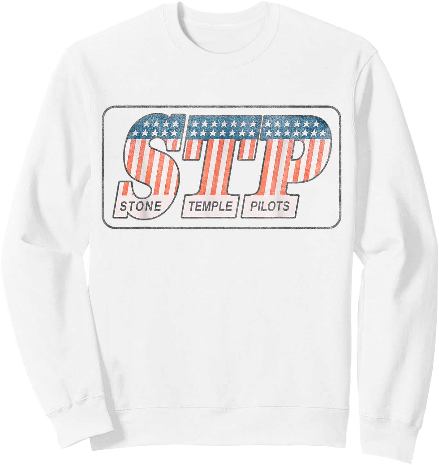 Stone Temple Pilots – Stars and Stripes Sweatshirt - Sweatshirt | White