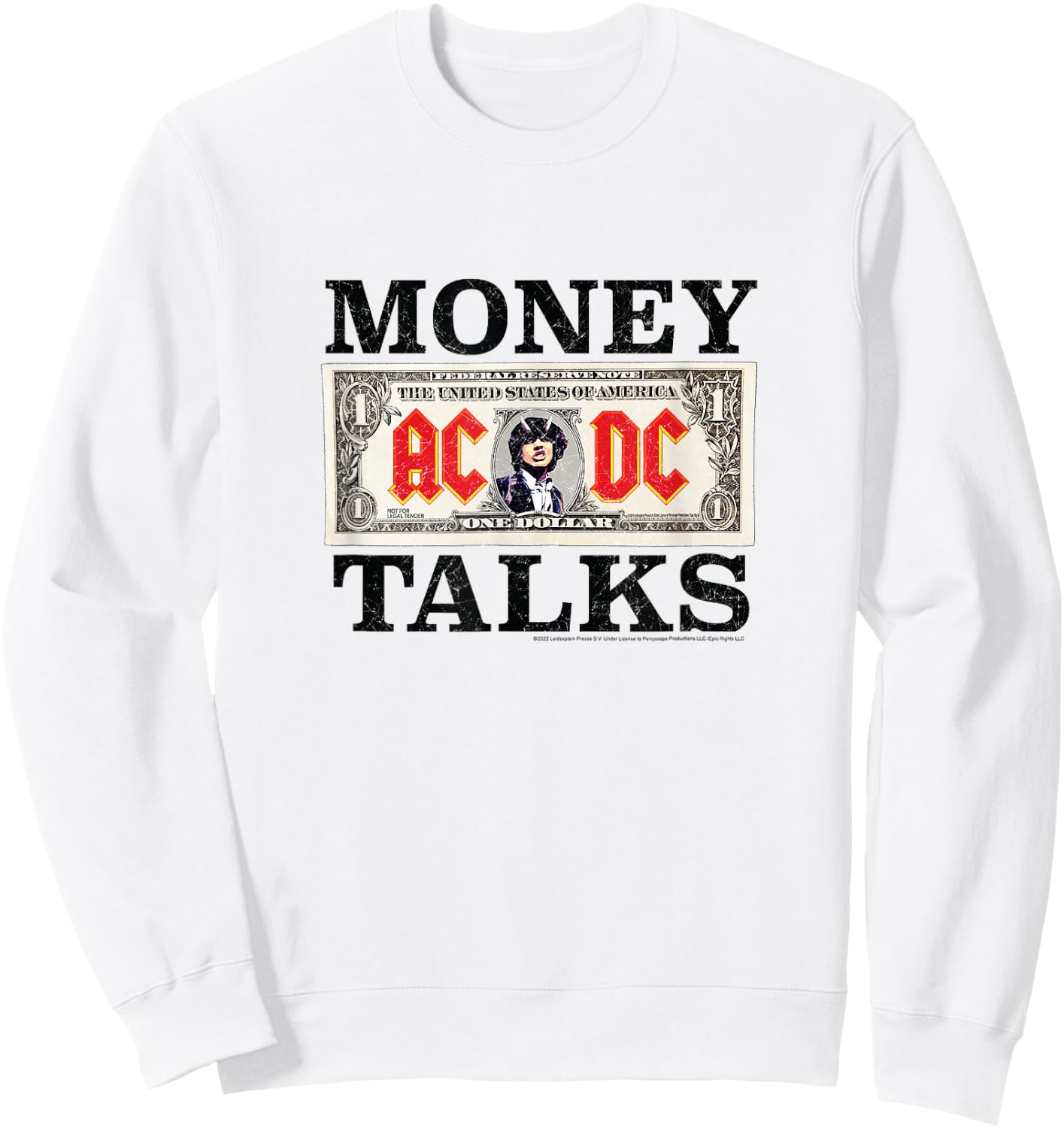 ACDC - Money Talks Sweatshirt - Sweatshirt | White