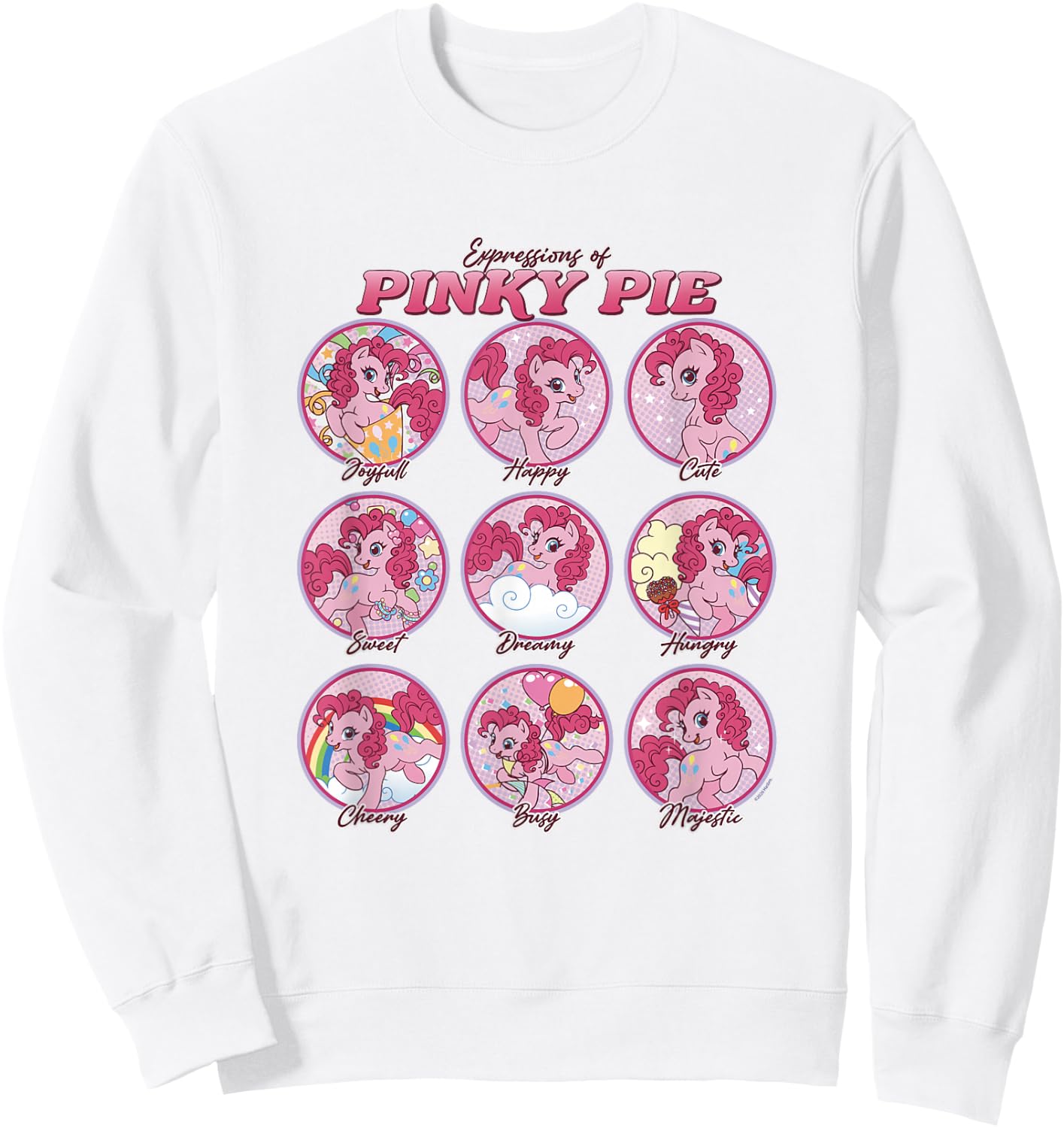 My Little Pony: Friendship is Magic Expressions of Pinky Pie Sweatshirt - Sweatshirt | White