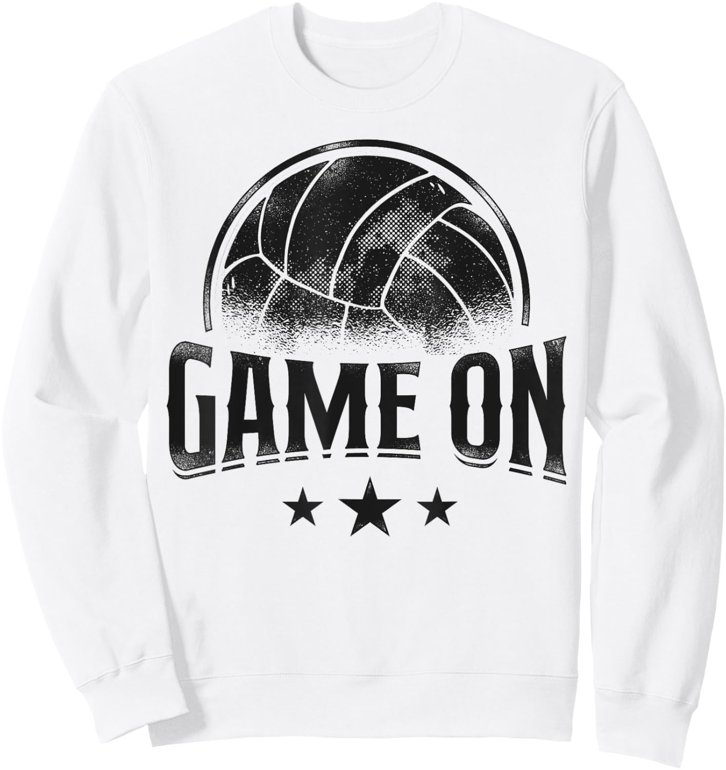 Volleyball Player Team Vintage Game On Sweatshirt - Sweatshirt | White