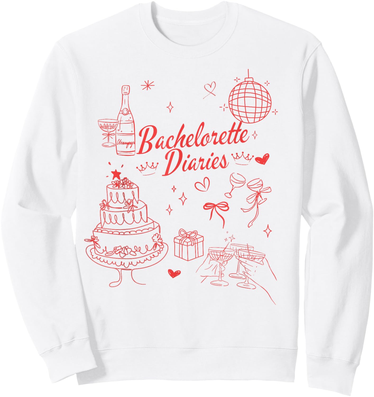 Bachelorette Party Sweatshirt - Sweatshirt | White