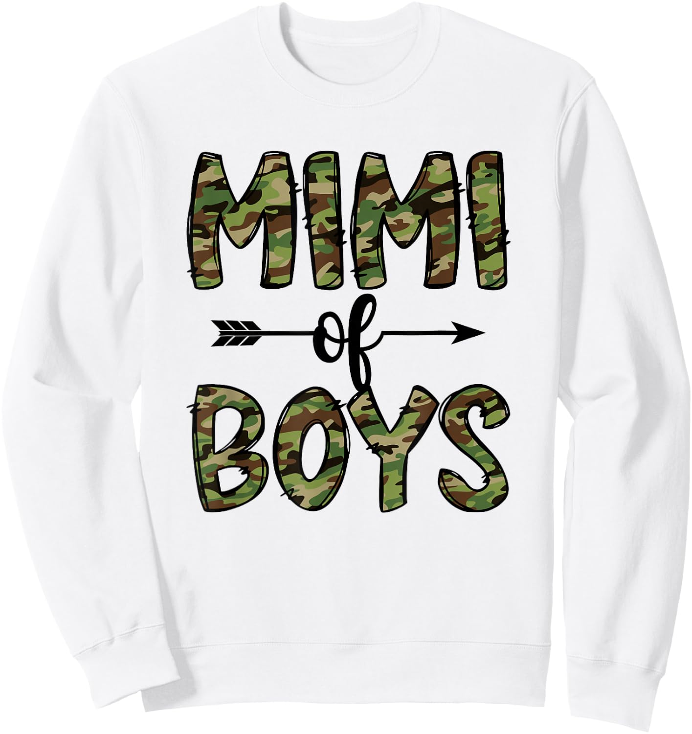 Mimi Of Boys Mimi Grandma Boy Mimi Sweatshirt - Sweatshirt | White