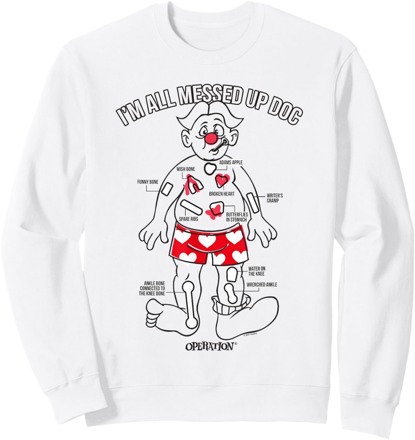 Operation I'm All Messed Up Doc Sweatshirt - Sweatshirt | White