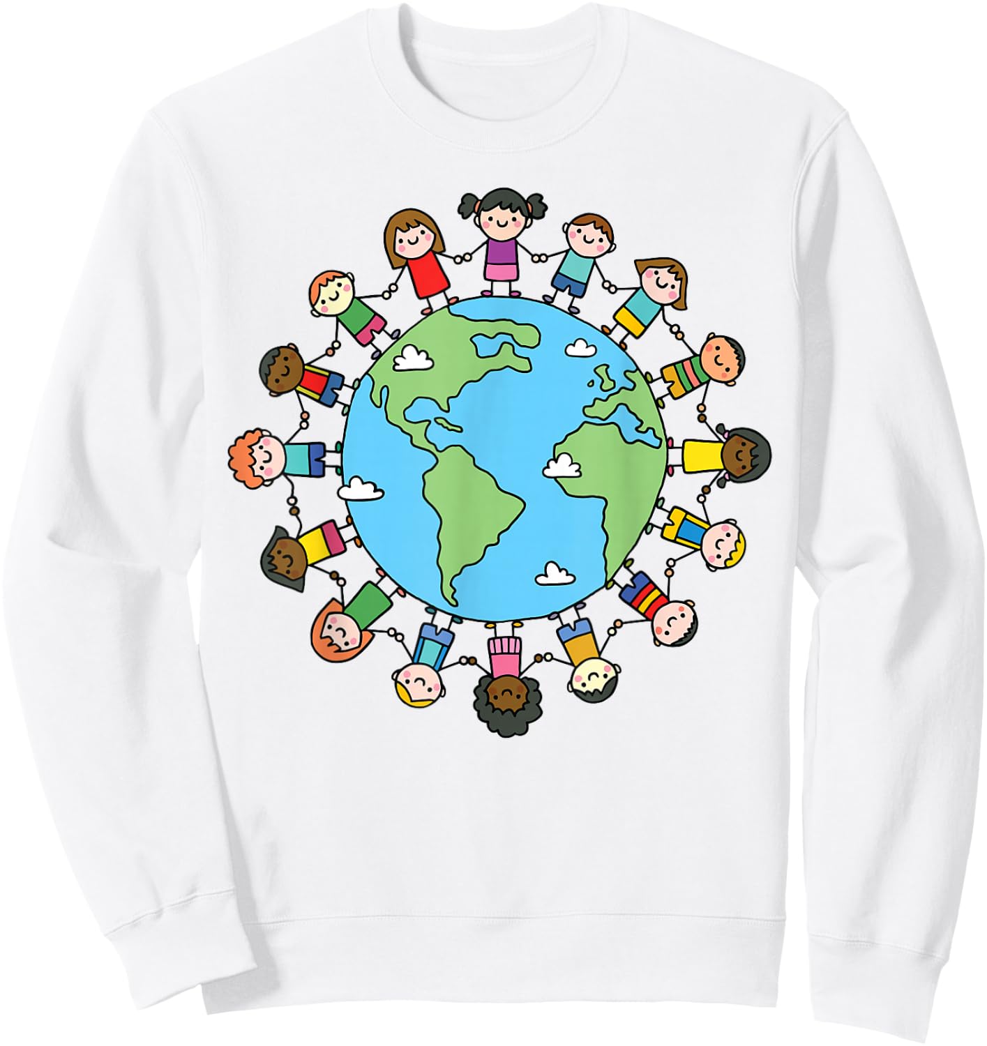 Earth Day 2026 Boys Girls Environment Nature Planet Teacher Sweatshirt - Sweatshirt | White