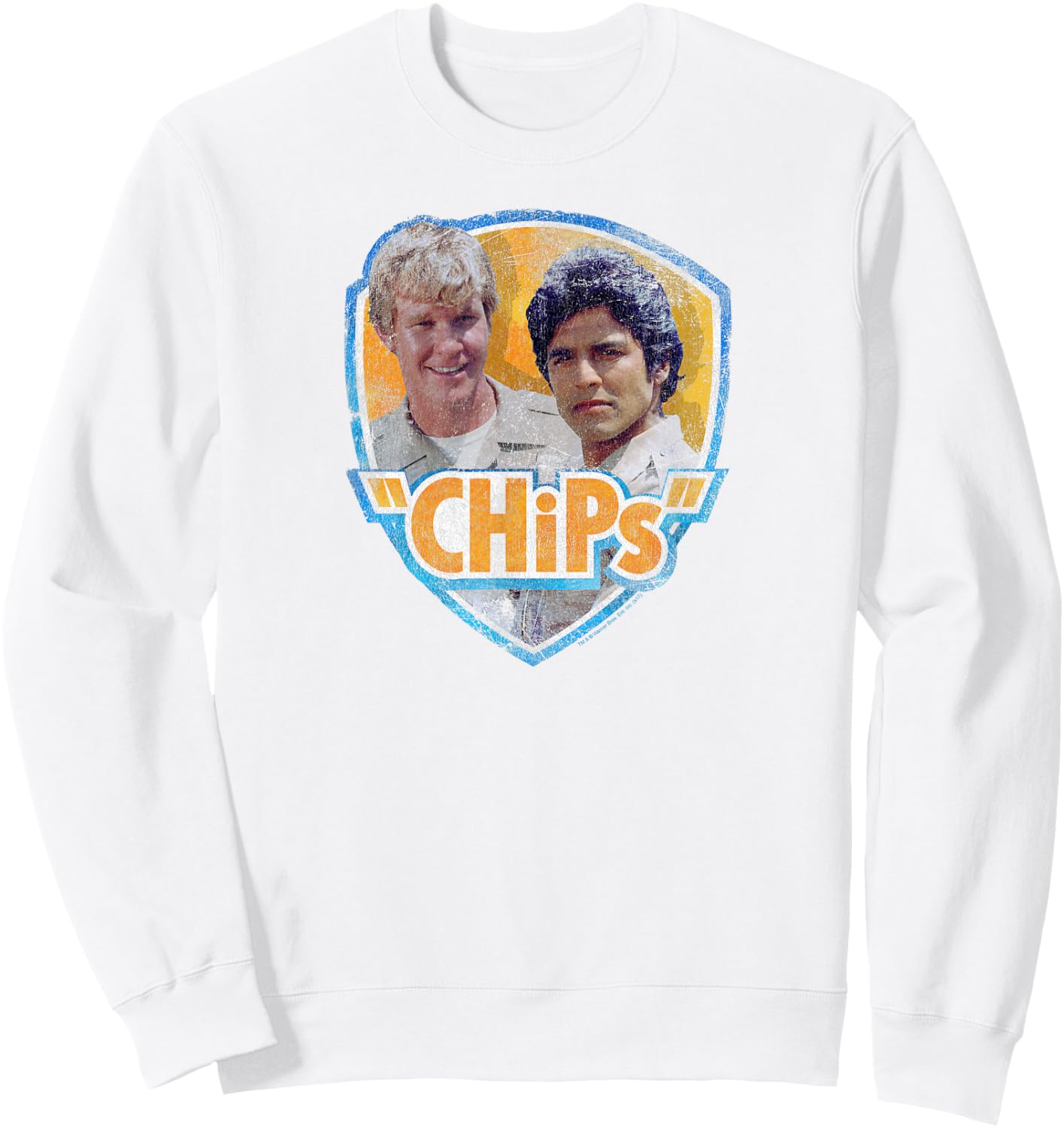 Chips TV Series Characters Sweatshirt - Sweatshirt | White