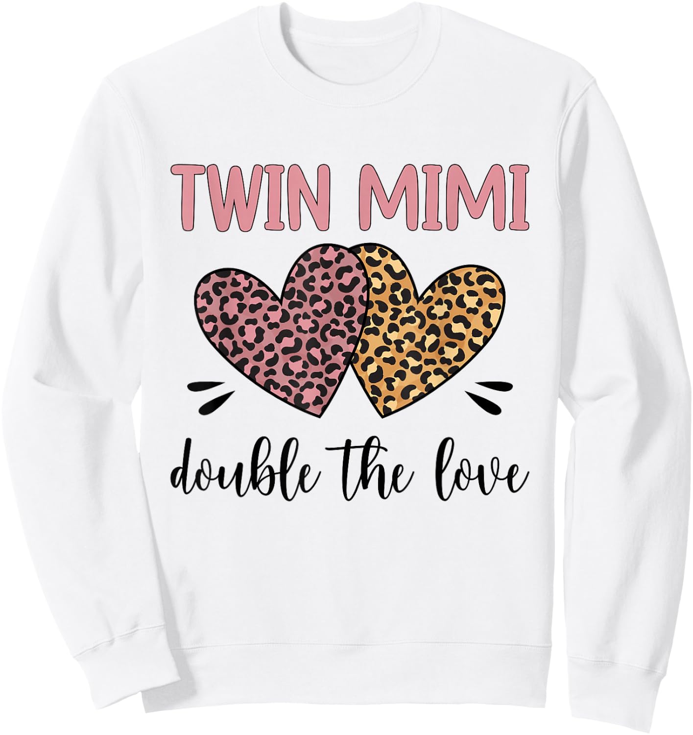 Twin Mimi Double The Love Mimi Of Twins Sweatshirt - Sweatshirt | White