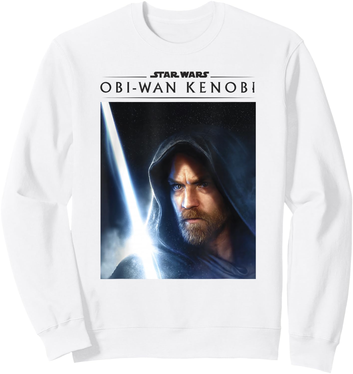 Star Wars: Obi-Wan Kenobi Big Face Lightsaber Poster Sweatshirt - Sweatshirt | White