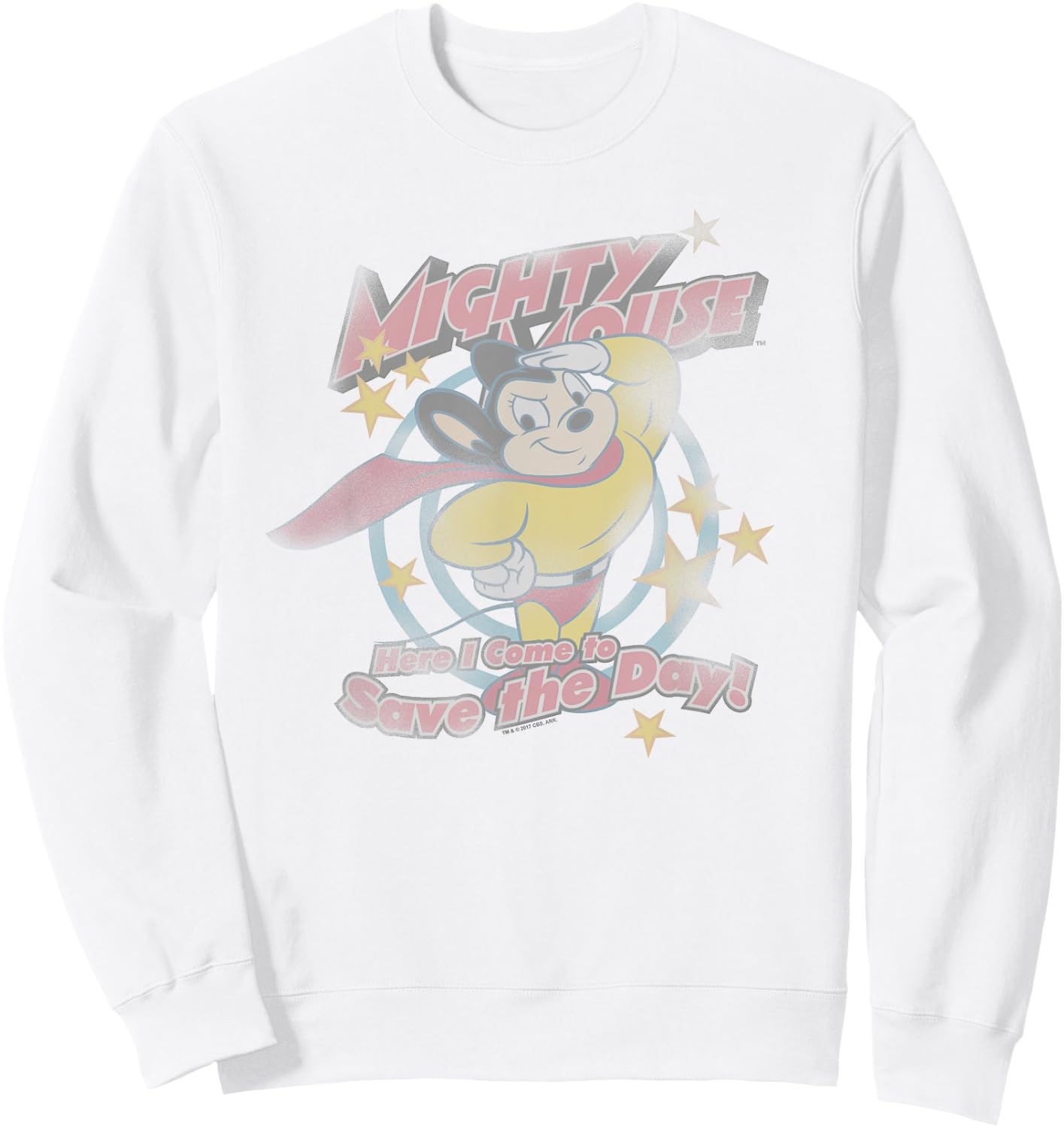 Mighty Mouse at Your Service Sweatshirt - Sweatshirt | White