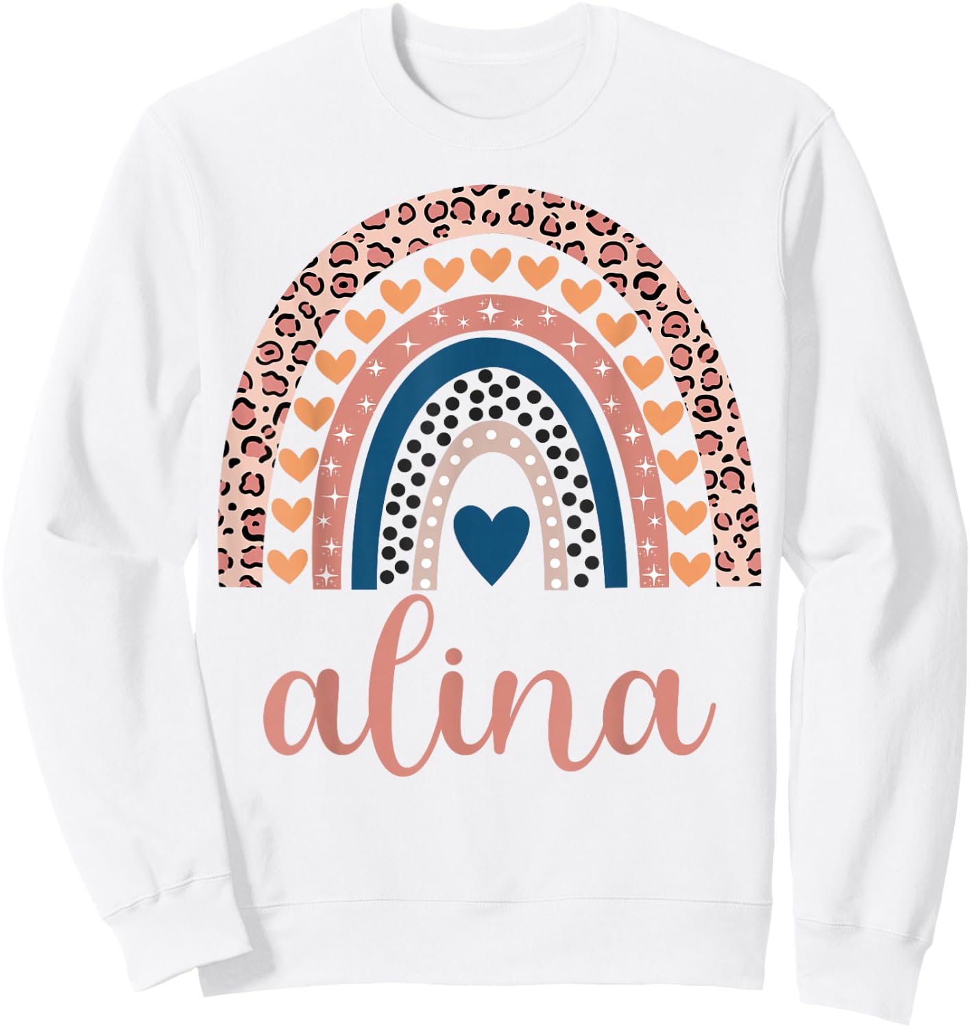 Alina Alina Name Birthday Shirt Gift Sweatshirt - Sweatshirt | White